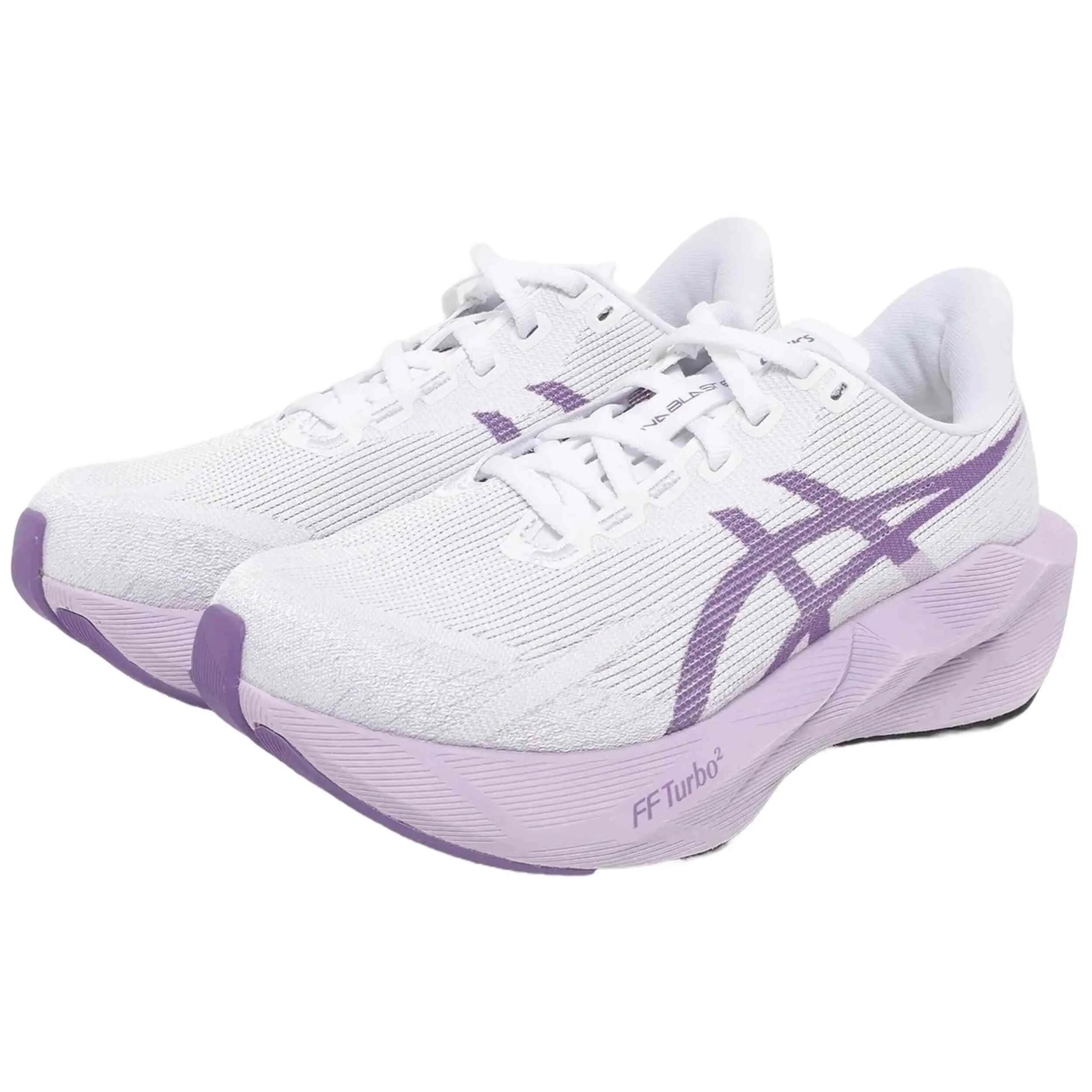Zapatillas de running Asics modelo Novablast 6 "White/Murasaki" para mujer 2/5