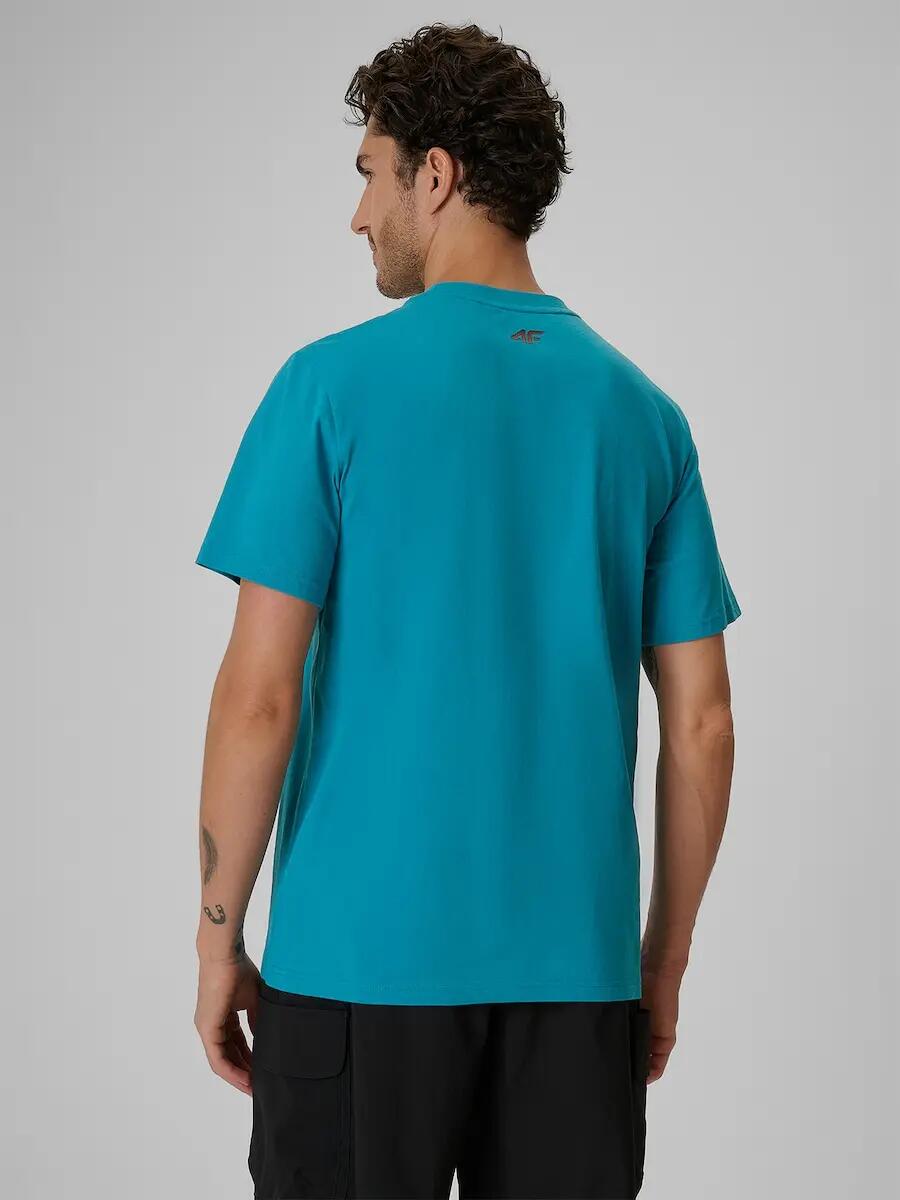 T-shirt regular z nadrukiem męski 4F 4FRSS26TTSHM4238 2/6