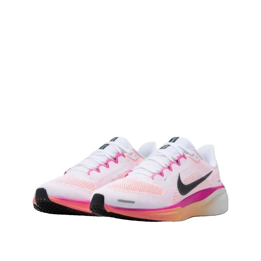 Scarpe da corsa Nike Air Zoom Pegasus 41 Bianco/Nero-Rosa fuoco-Arancio Pulse 5/6
