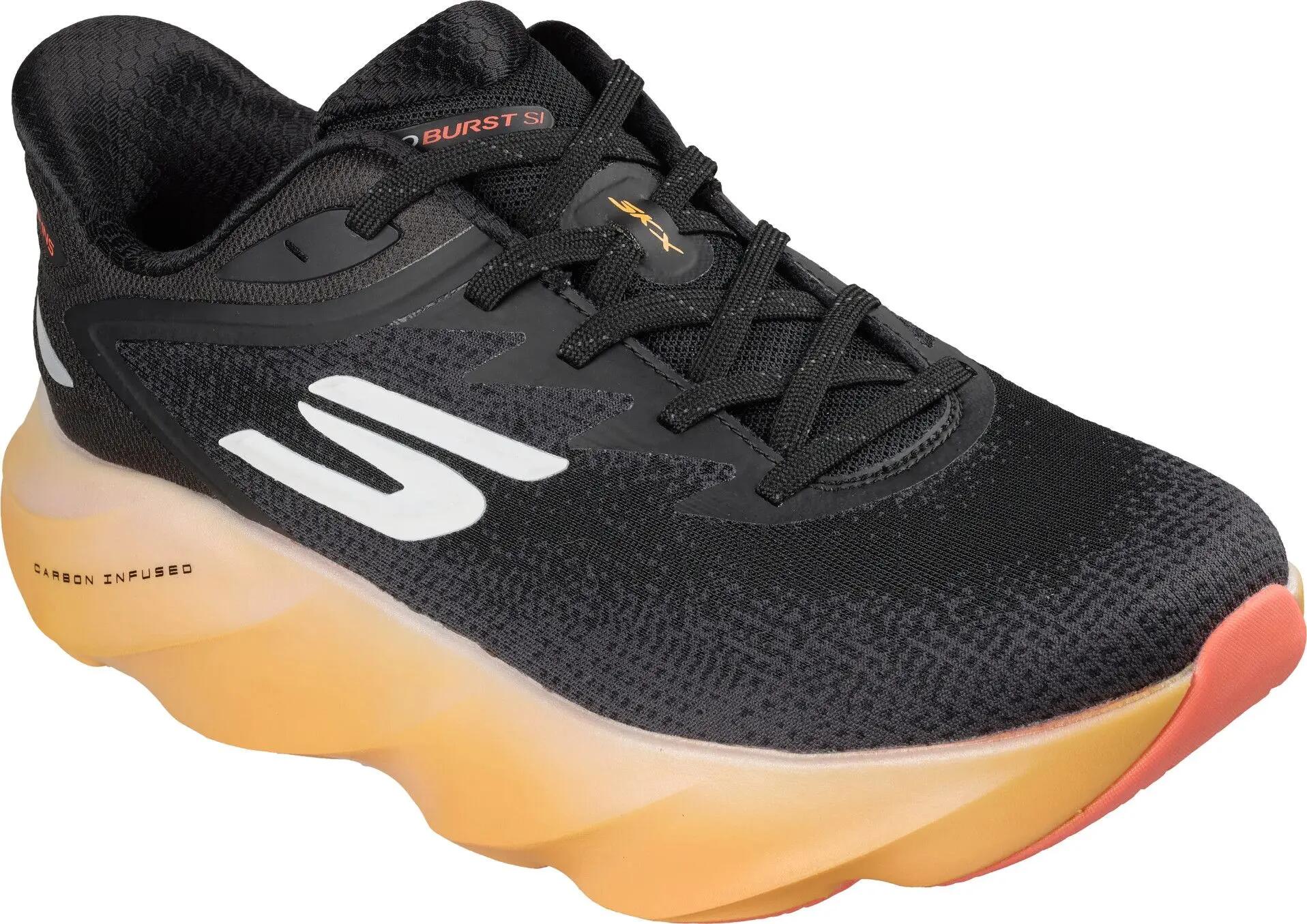 Ténis de corrida Skechers Slip-ins Aero Burst Preto/Laranja para homem 5/5