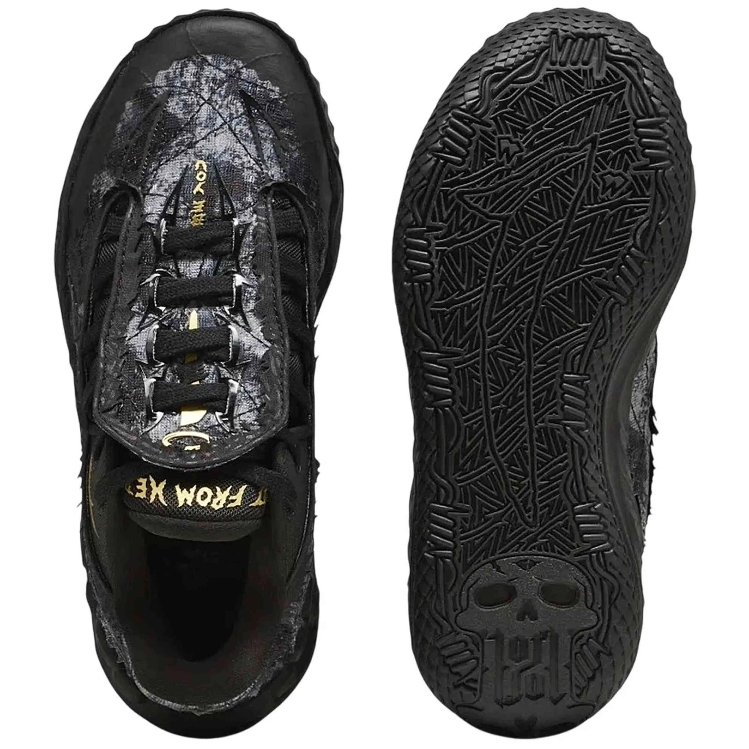 Basketballschuhe Puma Modell MB.05 "Team Black-Gold" für unisex jungen 5/5