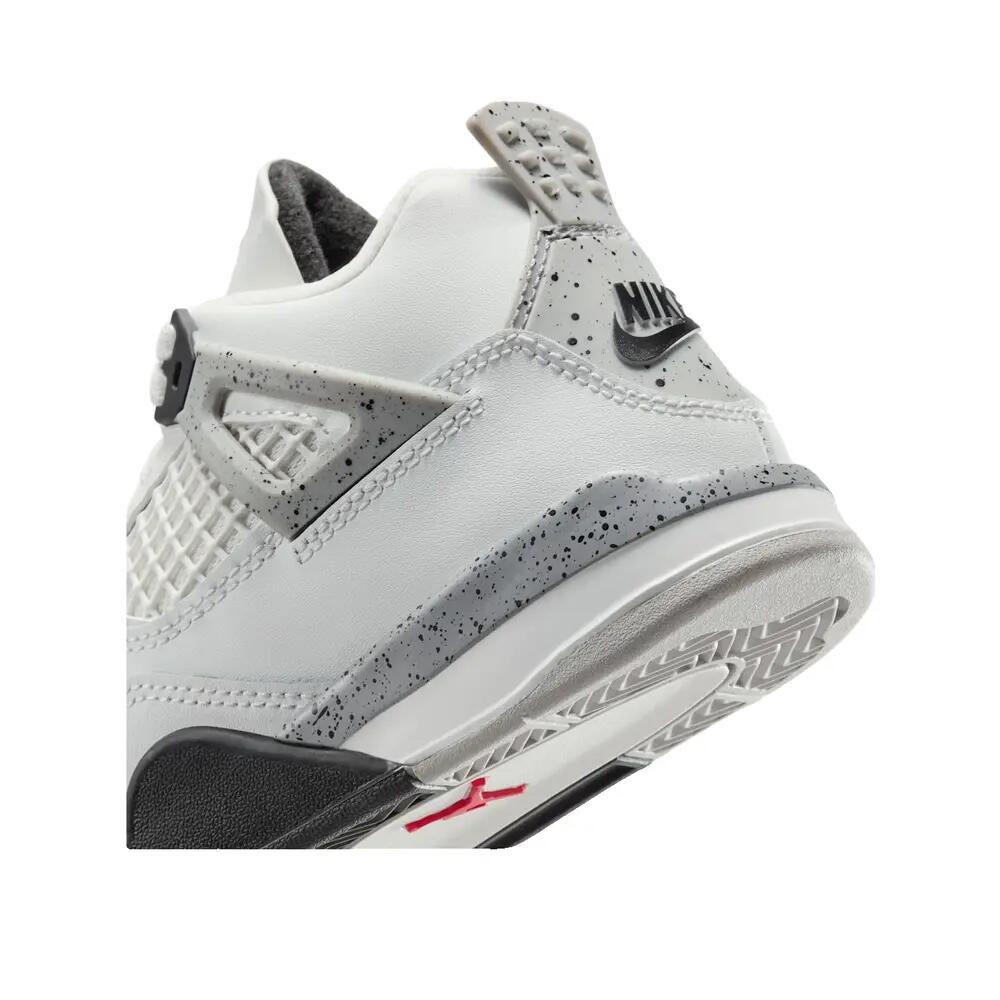 Chaussures Nike Air Jordan 4 Retro Blanc Cement 7/7