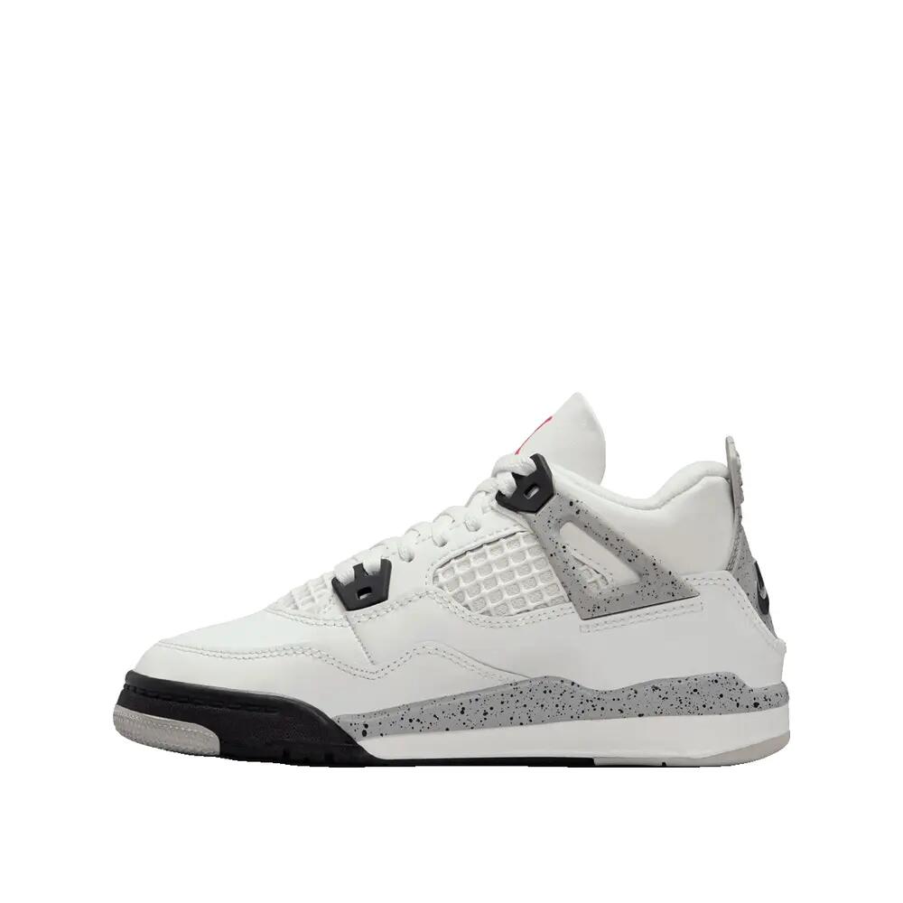 Chaussures Nike Air Jordan 4 Retro Blanc Cement 2/7