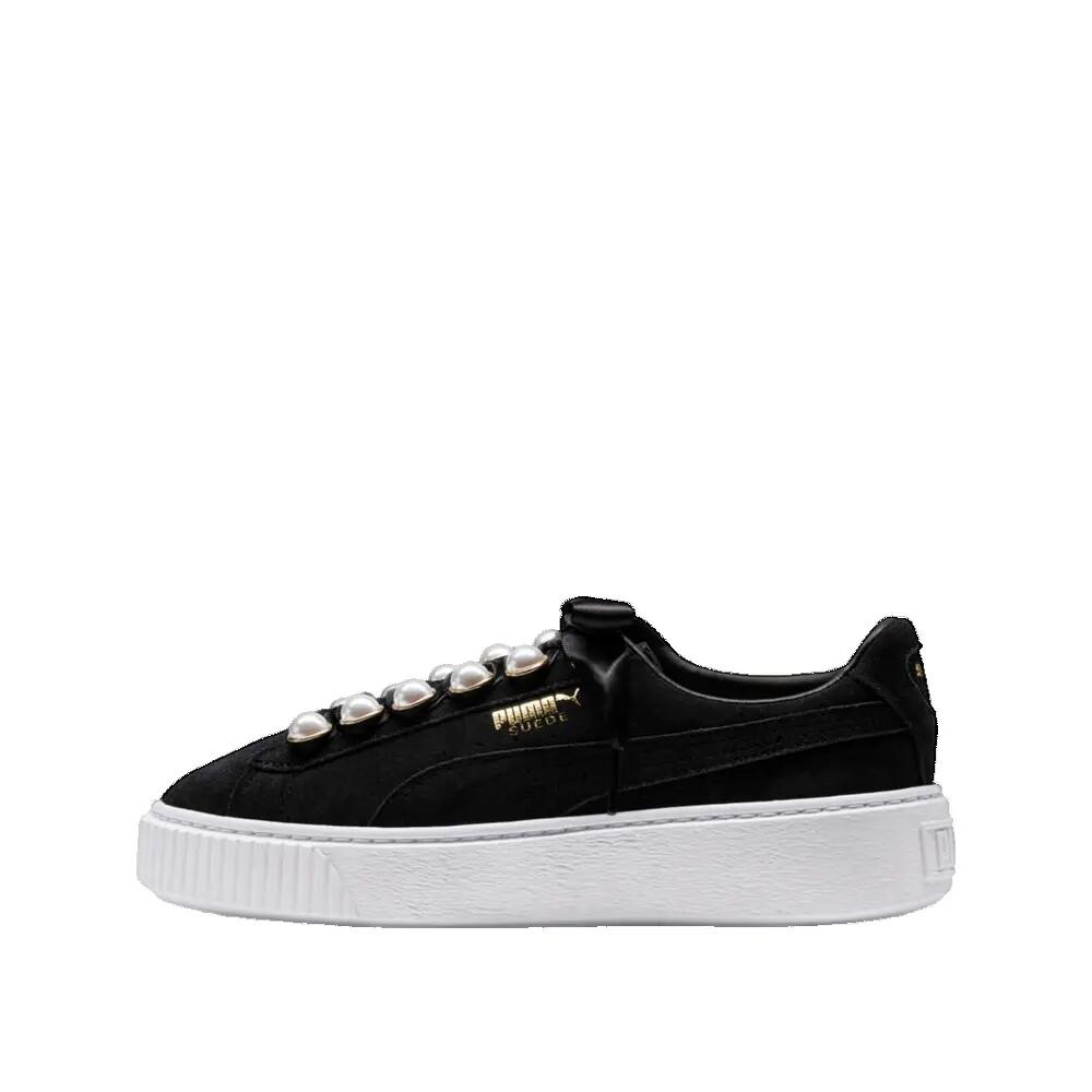 Schuhe PUMA Suede Platform Bling Damen Schwarz 3/3