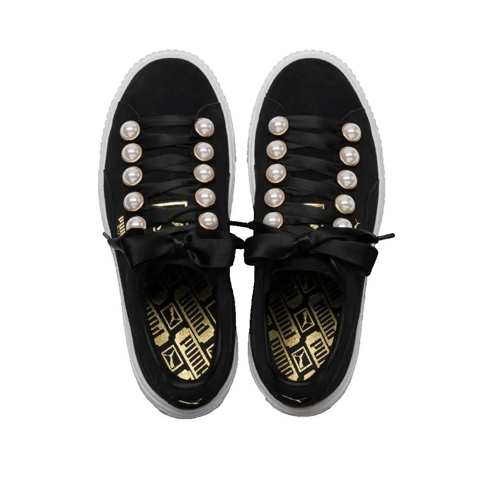 Schuhe PUMA Suede Platform Bling Damen Schwarz 2/3
