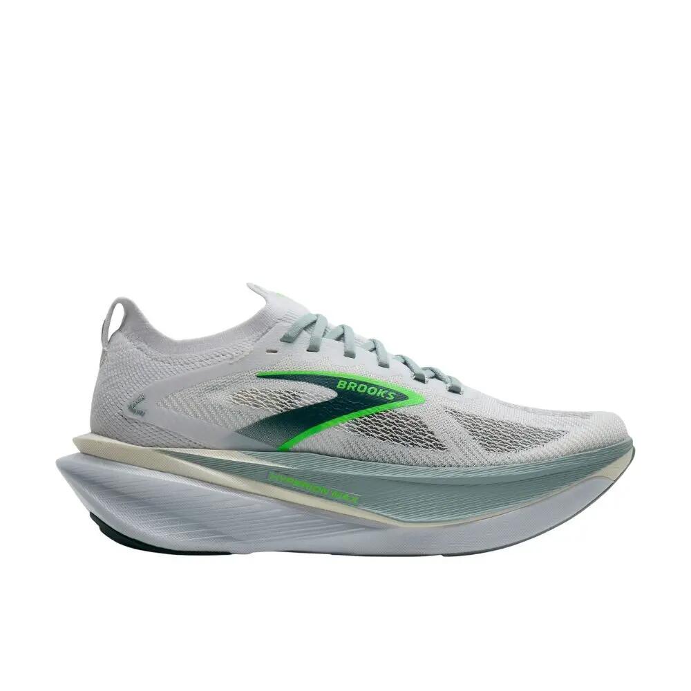 Hardloopschoenen Brooks Hyperion Max 3 Wit/Grijs Mist/Groen 2/7