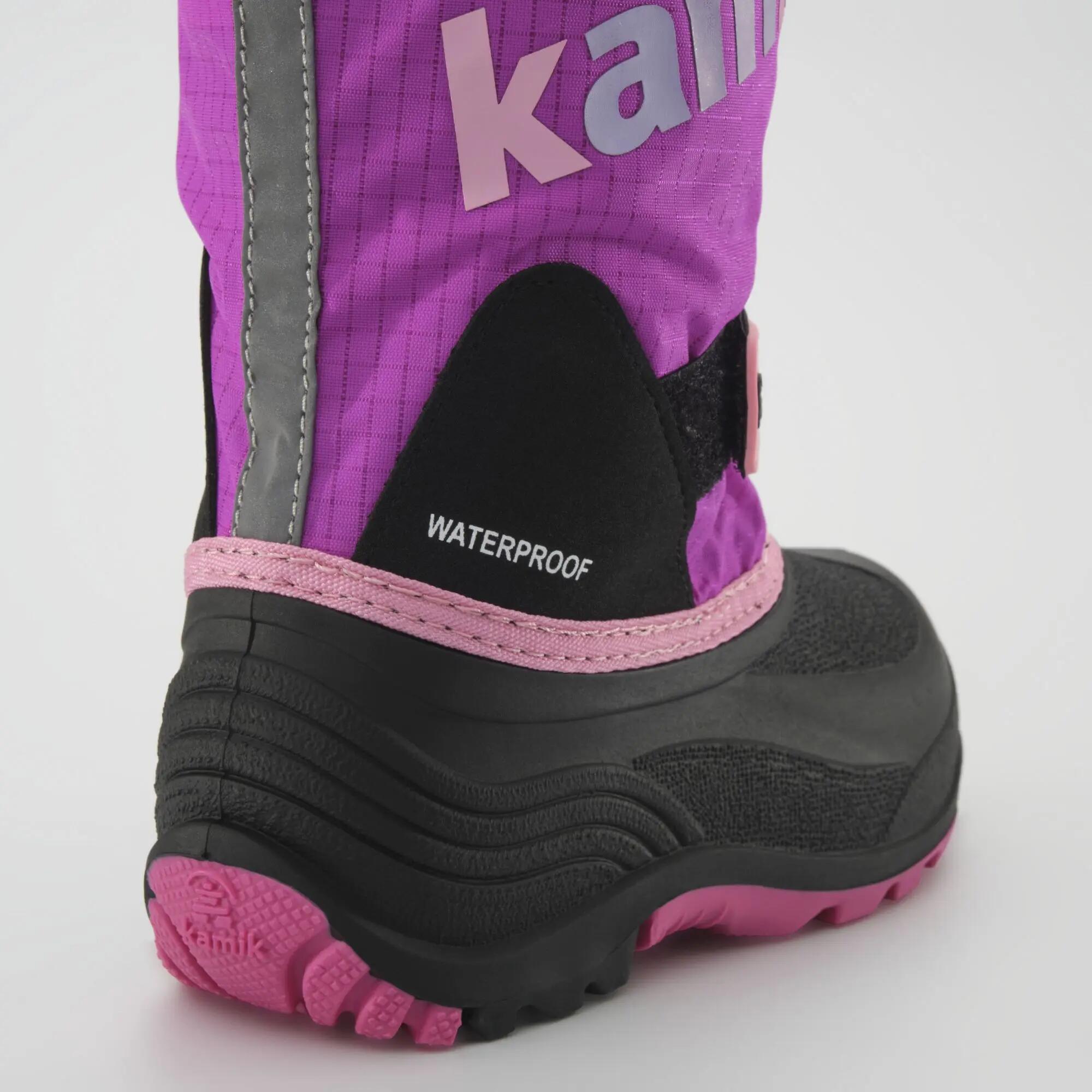 Enfants WATERBUG5 Bottes d'hiver Gris Rose/fuchsia 7/8