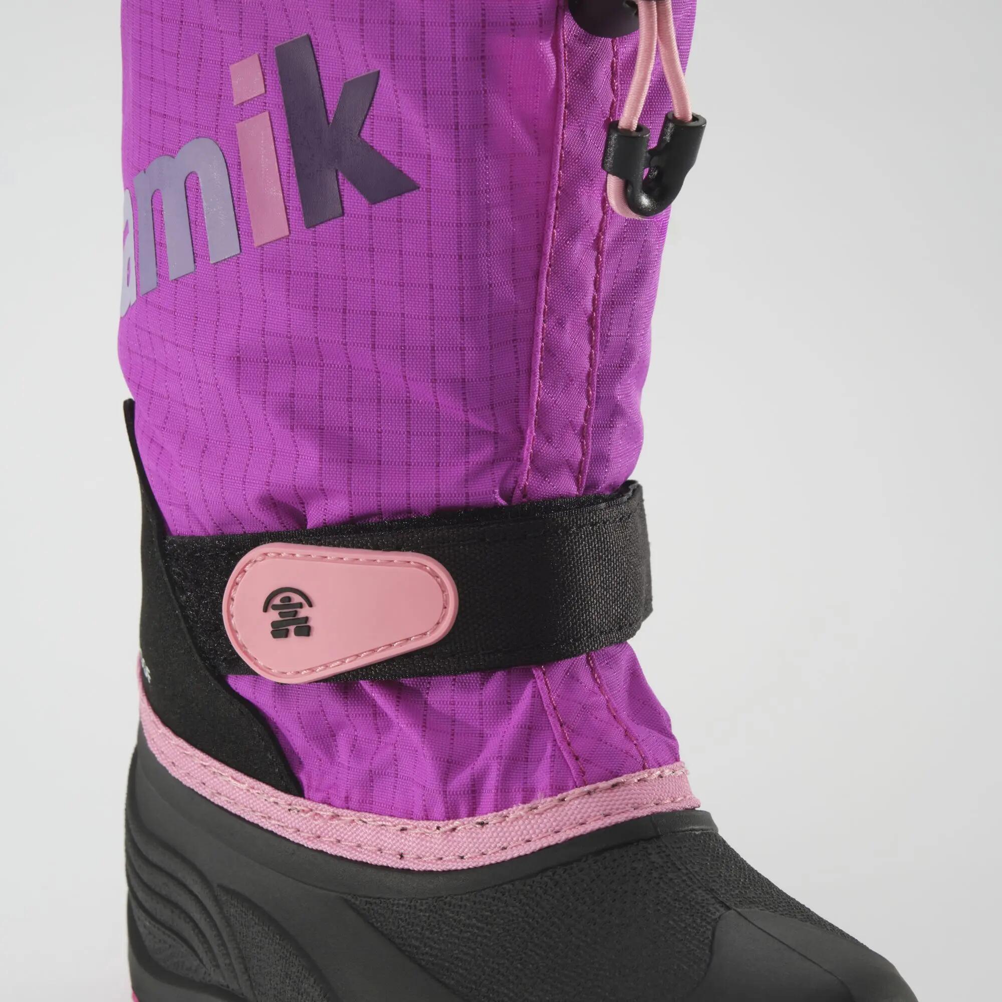 Enfants WATERBUG5 Bottes d'hiver Gris Rose/fuchsia 6/8