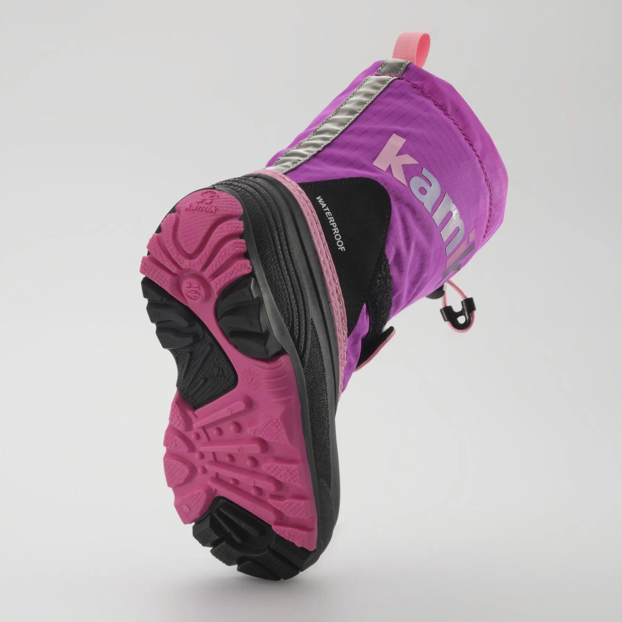 Enfants WATERBUG5 Bottes d'hiver Gris Rose/fuchsia 5/8