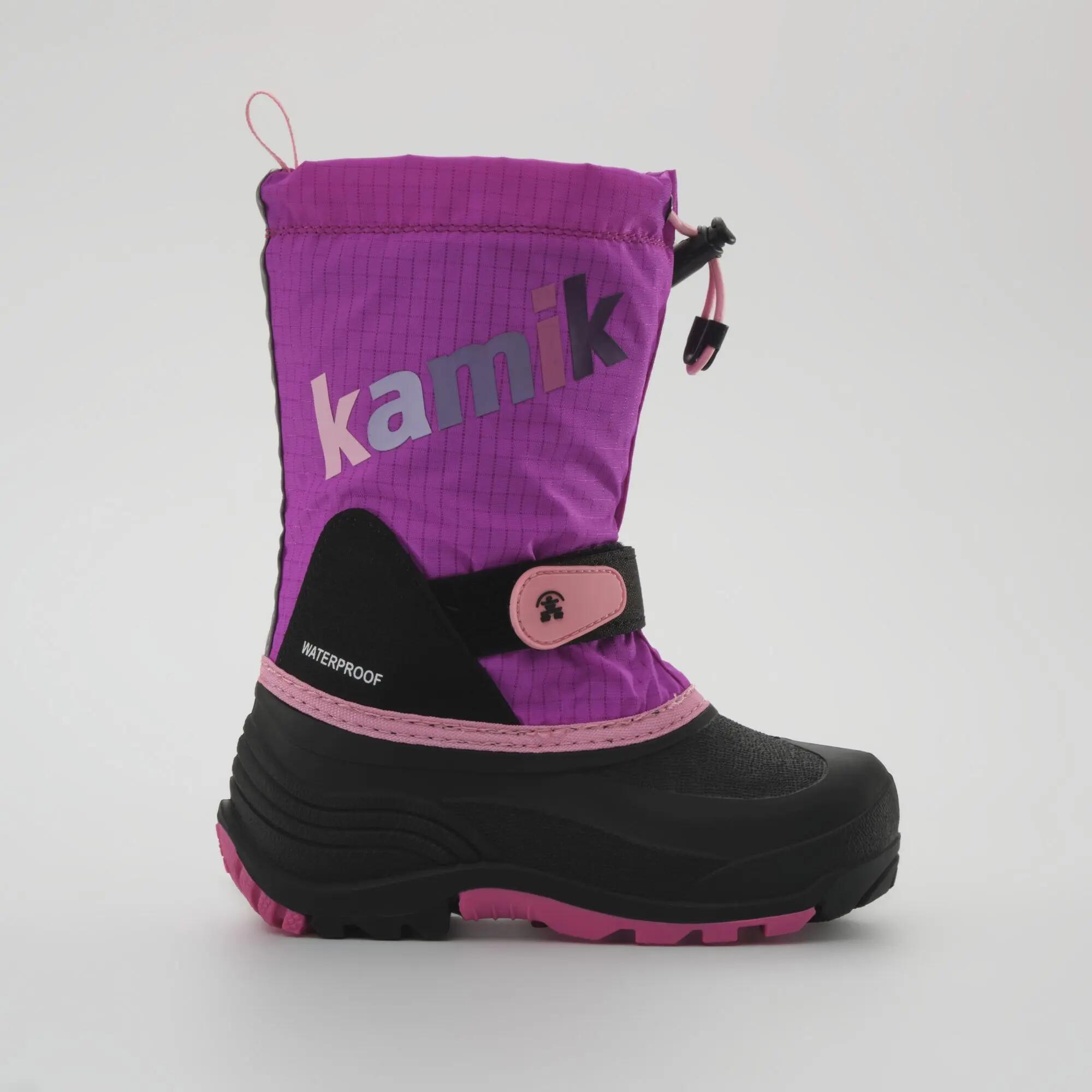 Enfants WATERBUG5 Bottes d'hiver Gris Rose/fuchsia 4/8