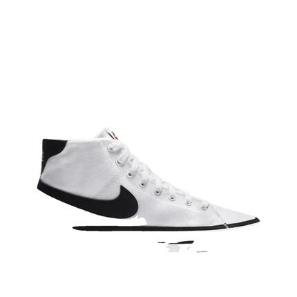 Zapatillas Nike Court Legacy Canvas Blancas/Negras/Naranja Equipo