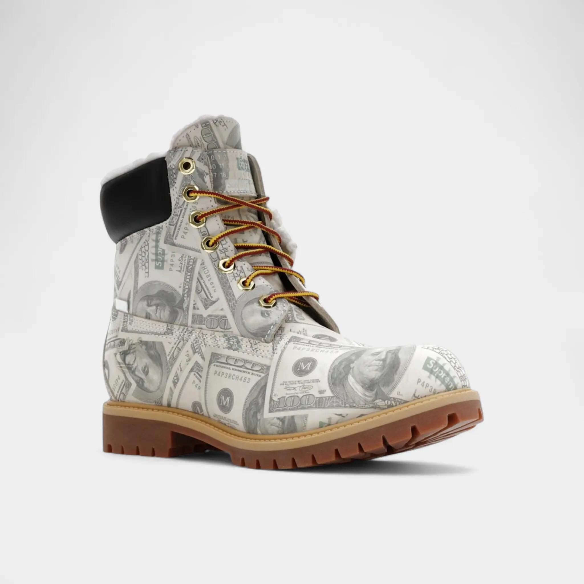 Timberland 6" Premium Waterproof Boot Supreme x MM6 Maison Margiela $100 Bills 2/5