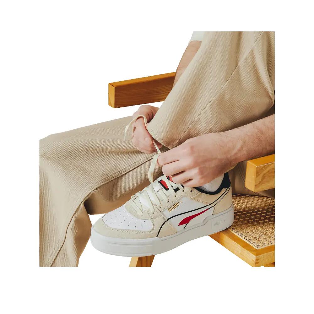 Zapatos PUMA Ca Pro Tweak Cuero Blanco/Gris 1/3