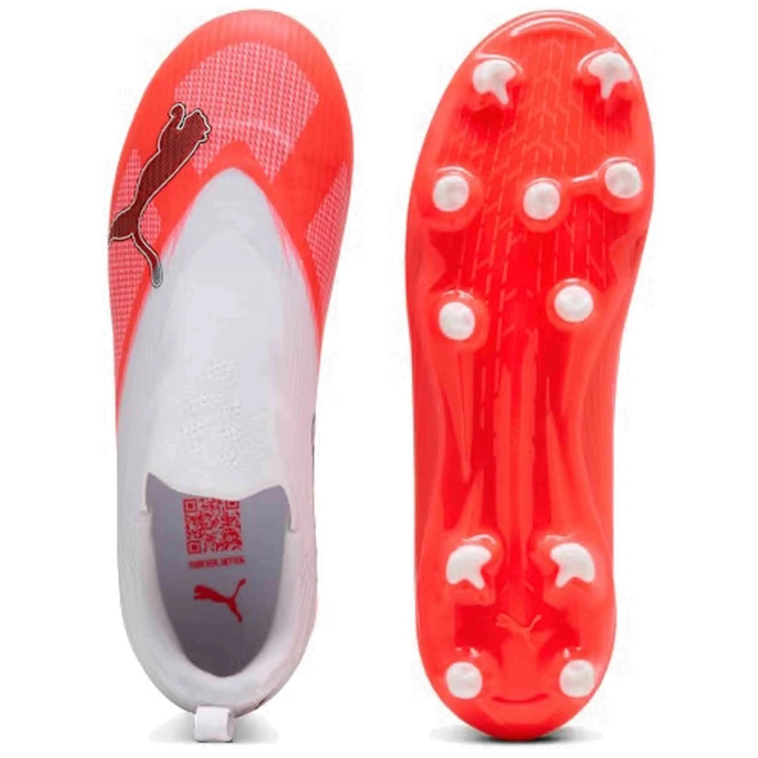Chuteiras Puma modelo Ultra "Ultra Red-PUMA Black-PUMA Whi para crianças unissex 5/5