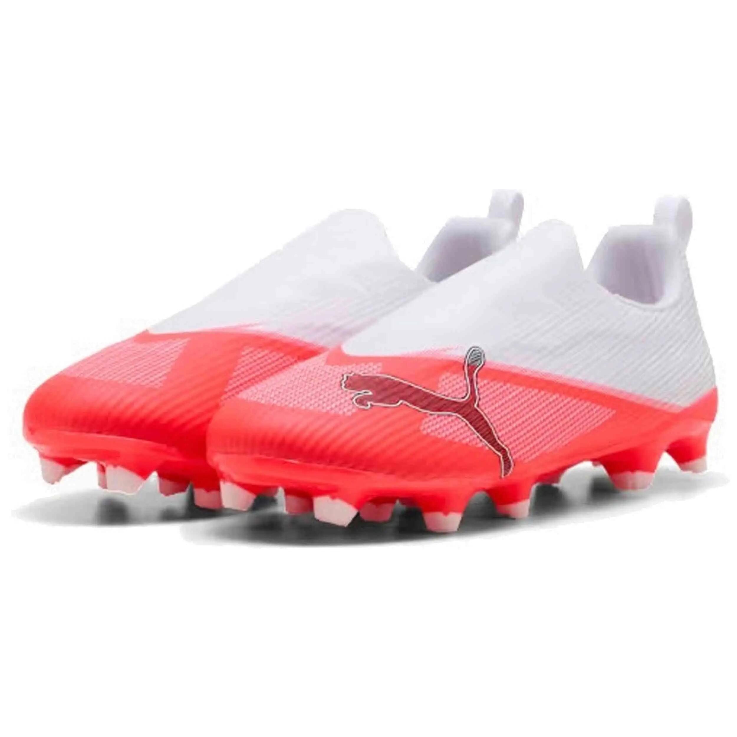 Chuteiras Puma modelo Ultra "Ultra Red-PUMA Black-PUMA Whi para crianças unissex 4/5
