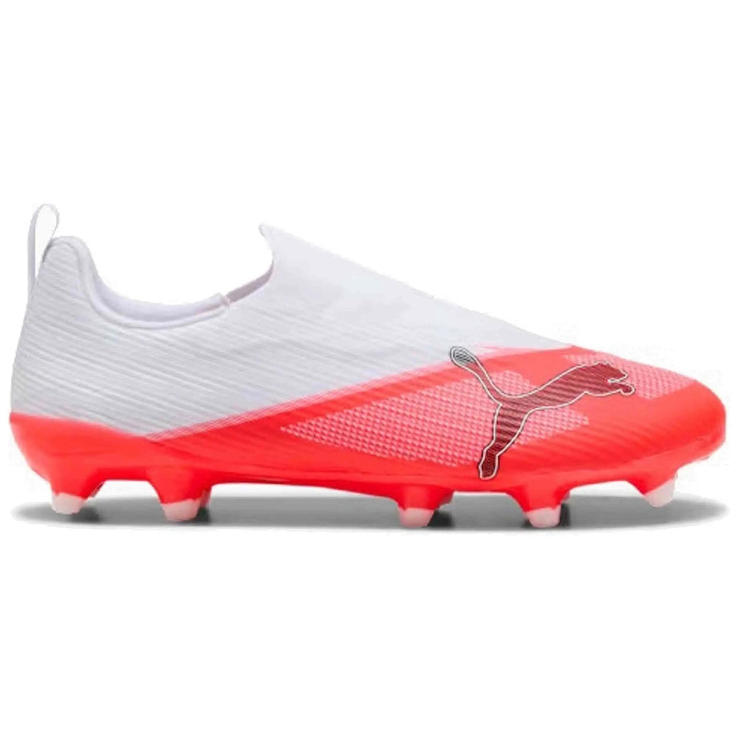 Chuteiras Puma modelo Ultra "Ultra Red-PUMA Black-PUMA Whi para crianças unissex 2/5