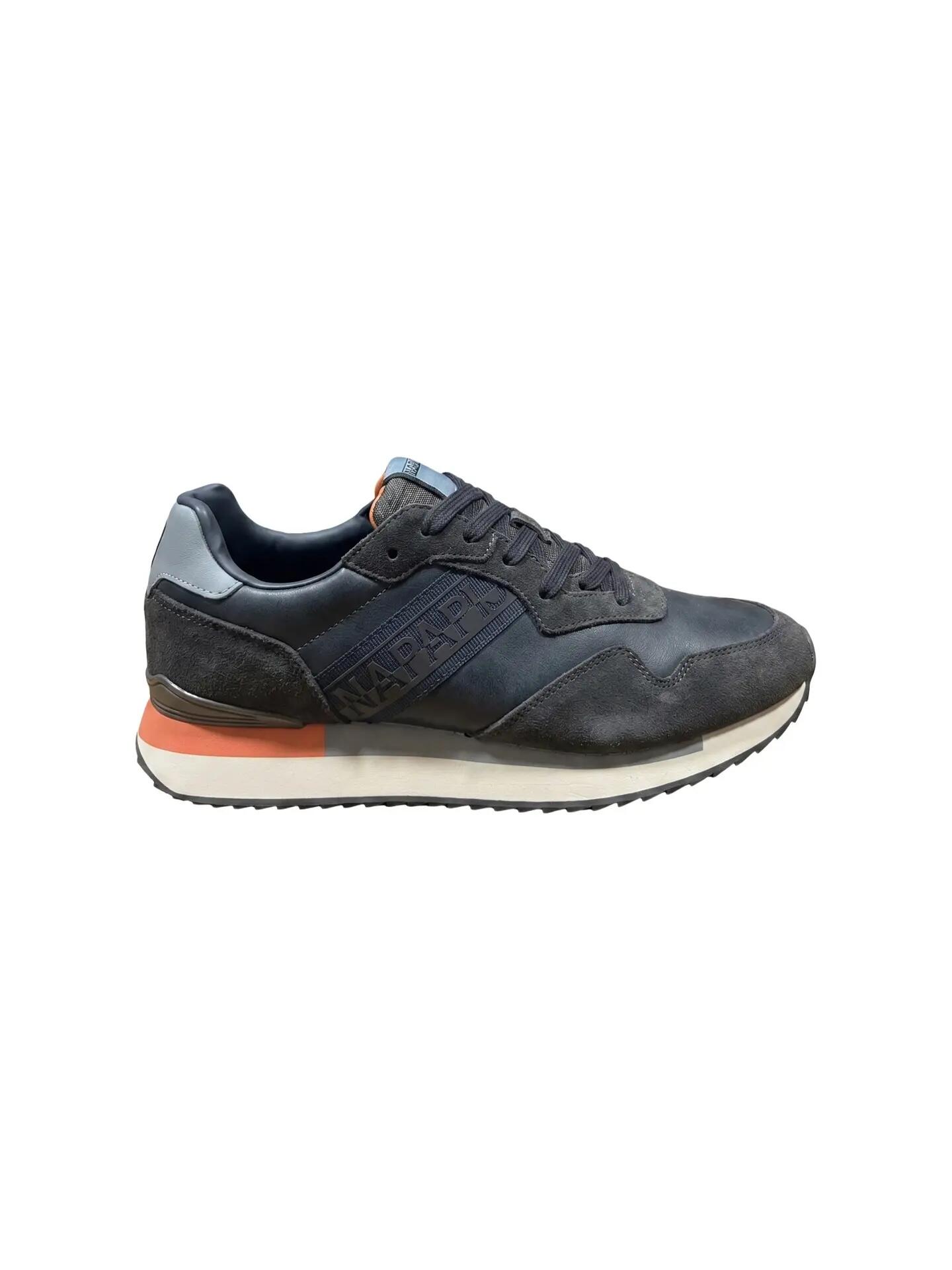 Adidași Napapijri bărbați maro piele cu șireturi platformă casual