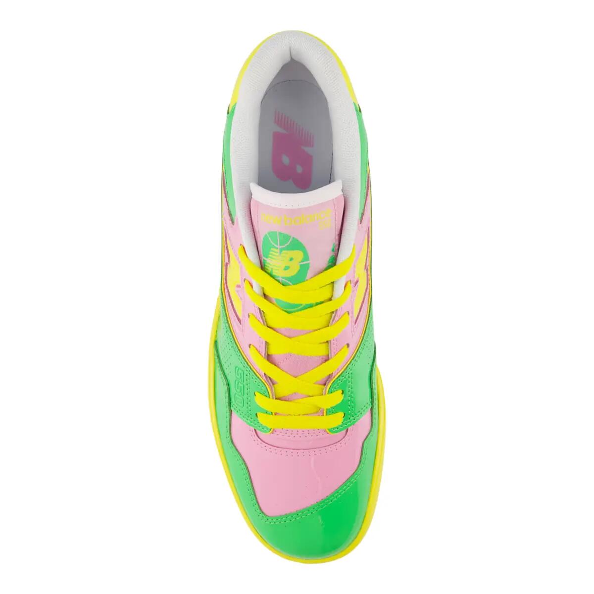 New Balance 550 Y2K Patent Leather Pack Pink Green 3/5