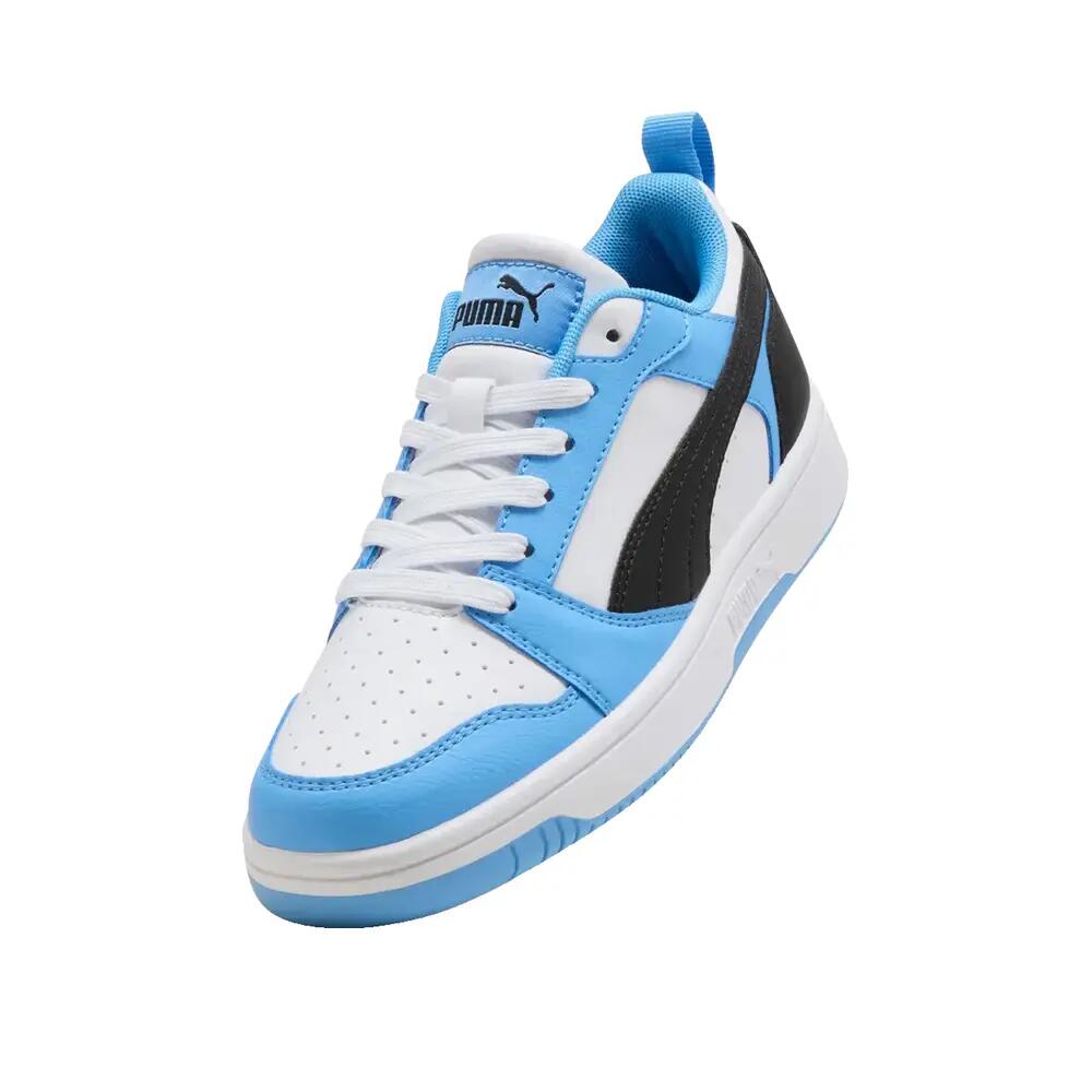 PUMA Rebound V6 Lo Jr Lichtblauw/Zwart/Wit 6/6
