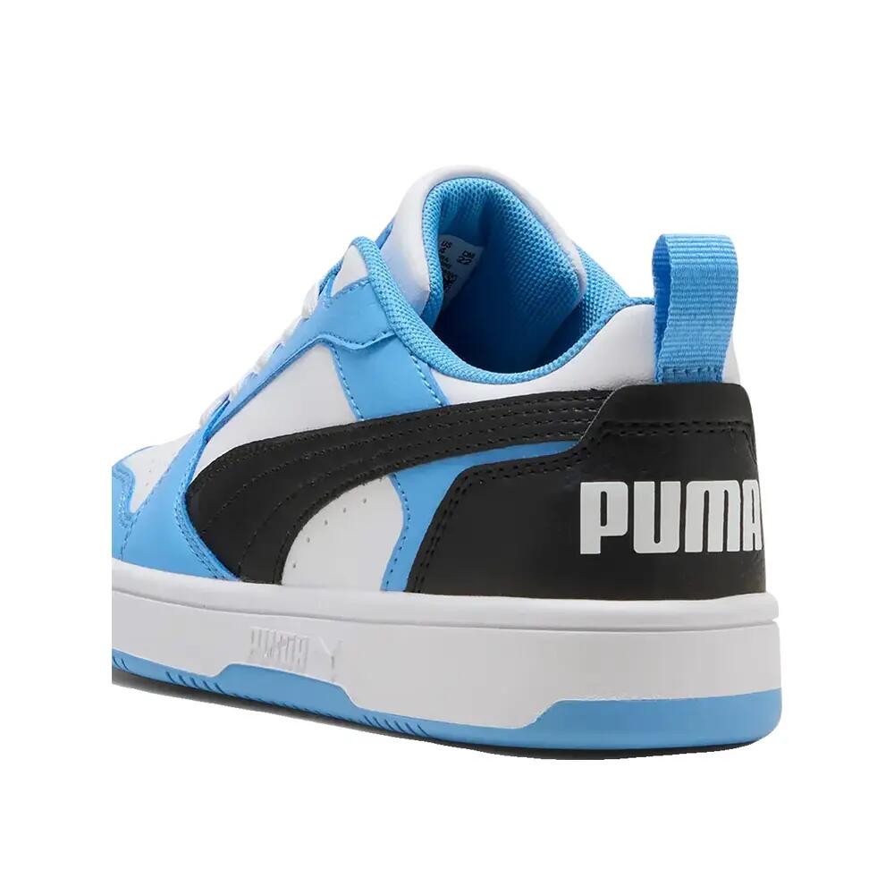 PUMA Rebound V6 Lo Jr Lichtblauw/Zwart/Wit 4/6