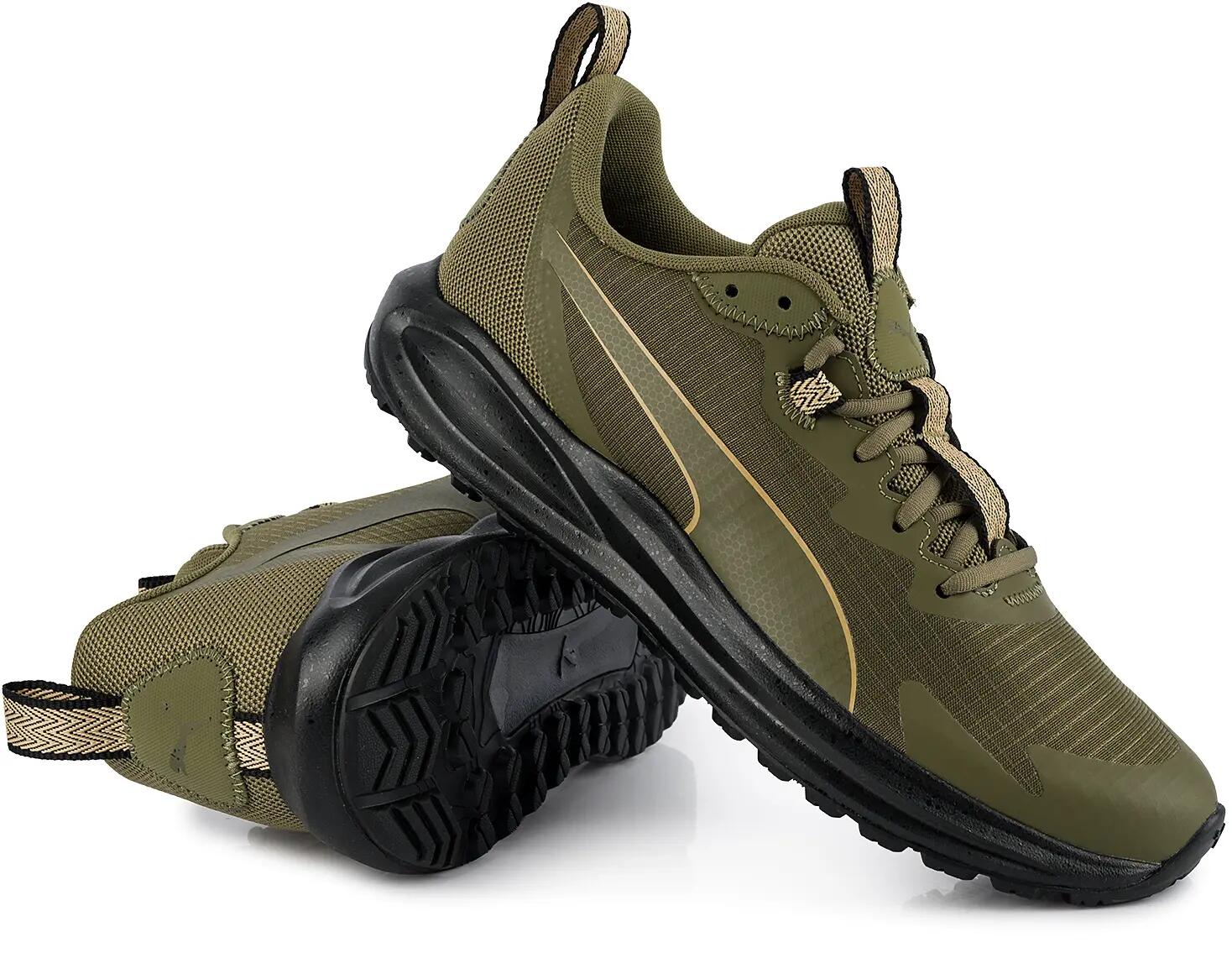 Męskie buty sportowe sneakersy zielone PUMA TWITCH Runner trail 9/13