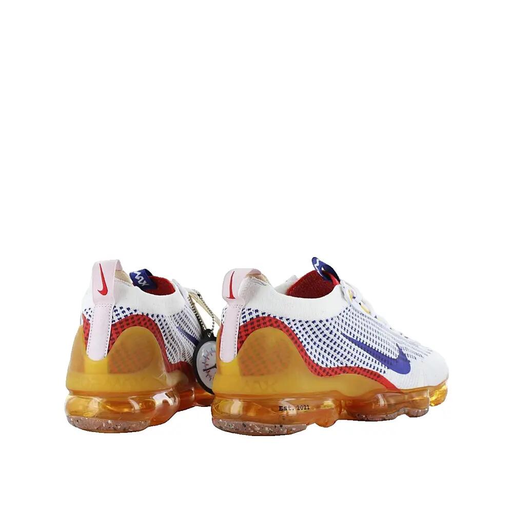 Buty Nike Air Vapormax 2021 FK SE Białe/Stare Królewskie/Żółte Ocre 3/3