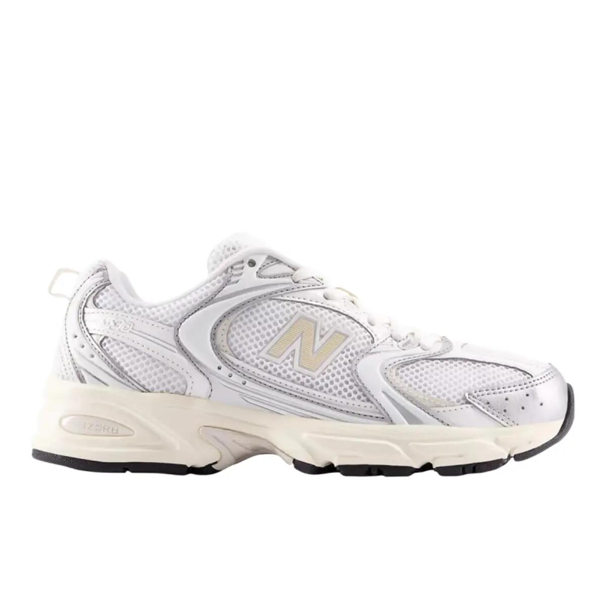 New Balance 530 Silver Metallic Linen 3/6
