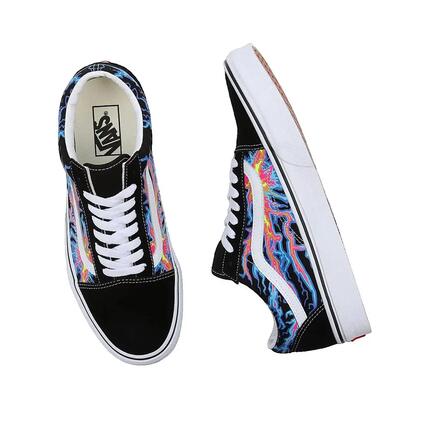 Zapatillas Vans Old Skool Flamme Électrique Noir/Blanc