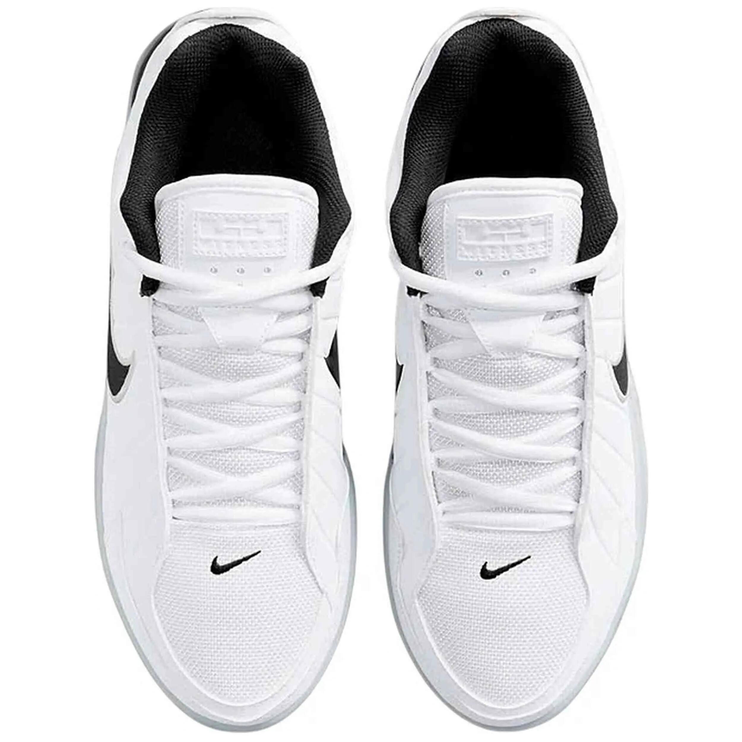 Chaussures de basket-ball Nike modèle LeBron Witness 9 "White Black" pour homme 3/5