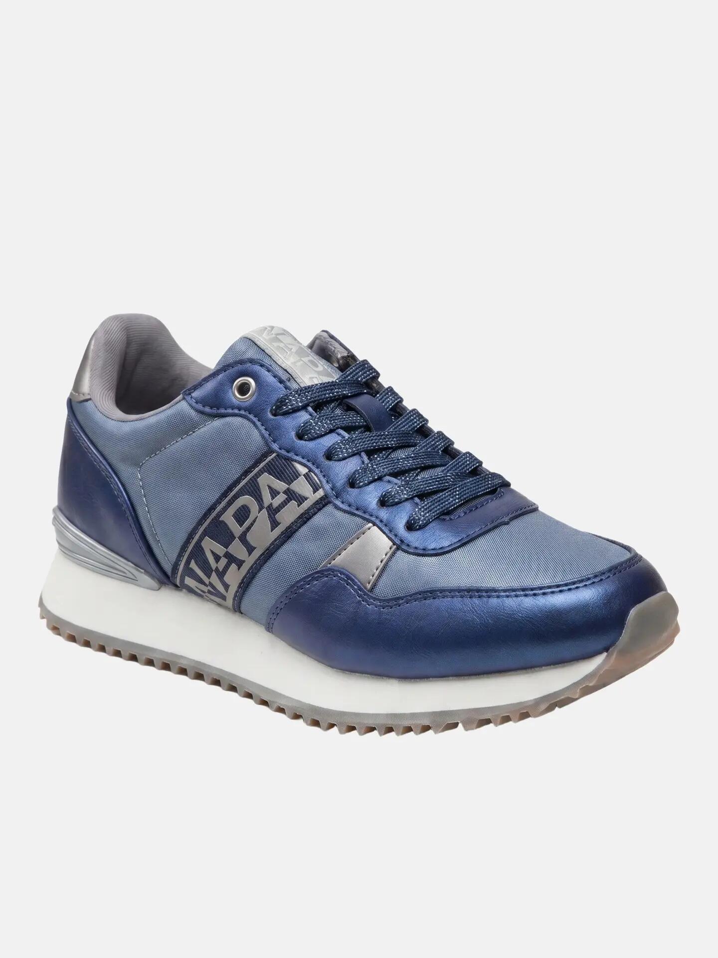 Sneakers Platform Damă Albastru Napapijri cu Șireturi - Casual
