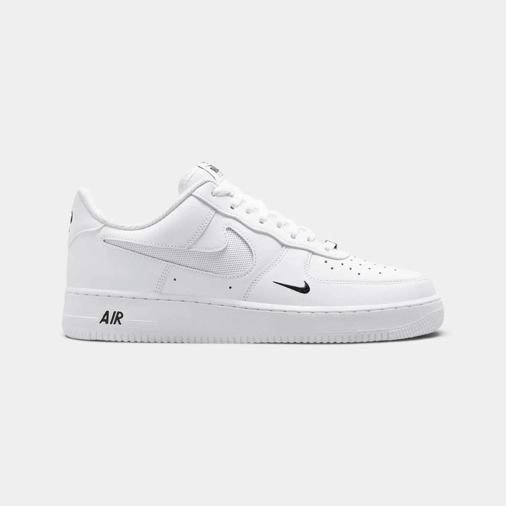 Nike Air Force 1 '07 LV8 White Black Reflect Silver 1/2
