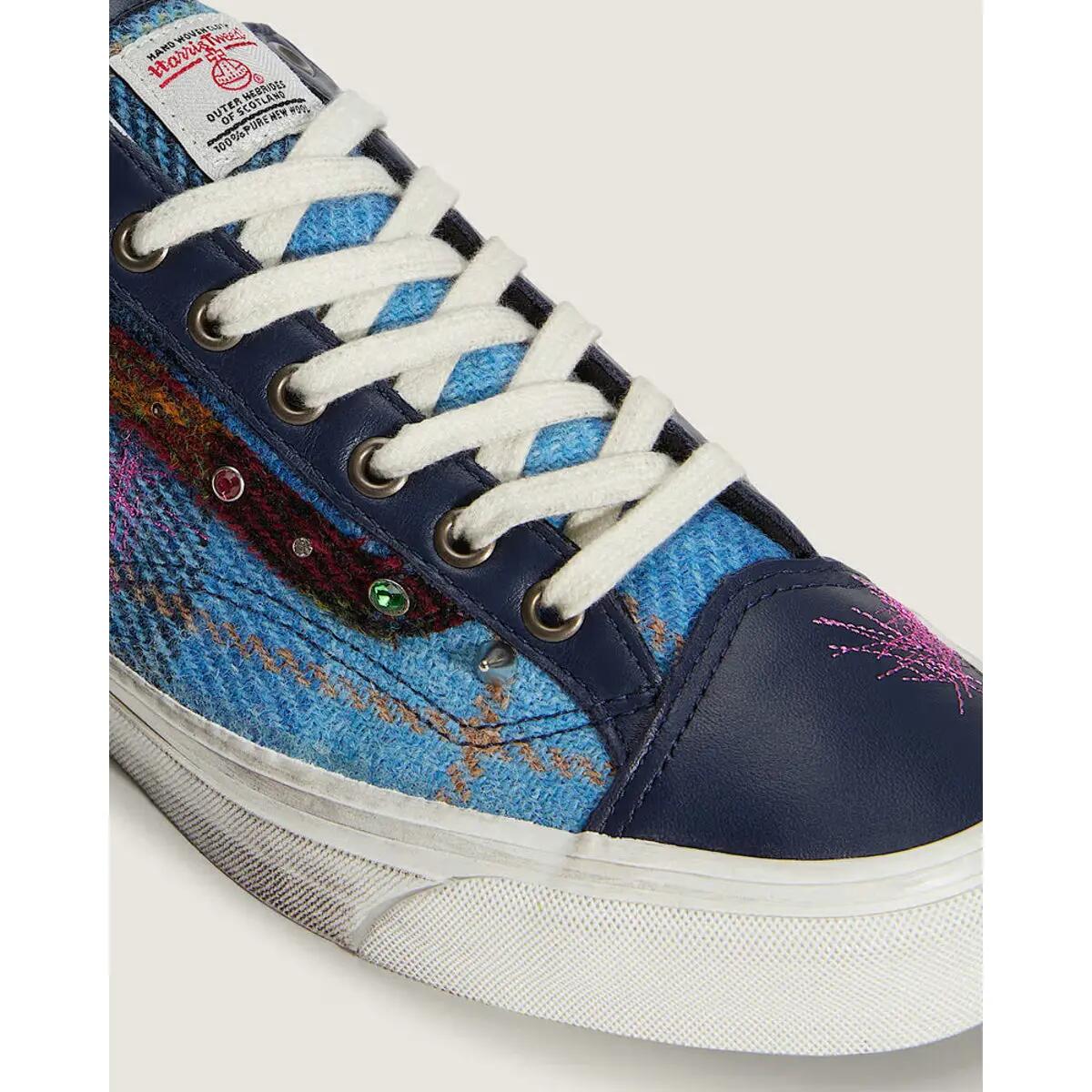 Vans Old Skool 36 Harris Tweed Blue Multi 4/6