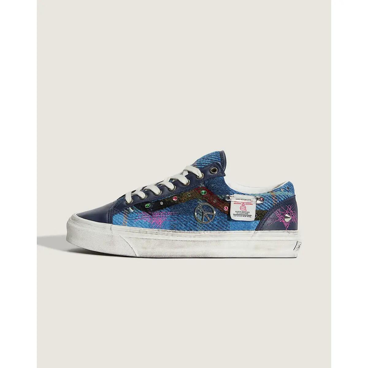 Vans Old Skool 36 Harris Tweed Blue Multi 3/6