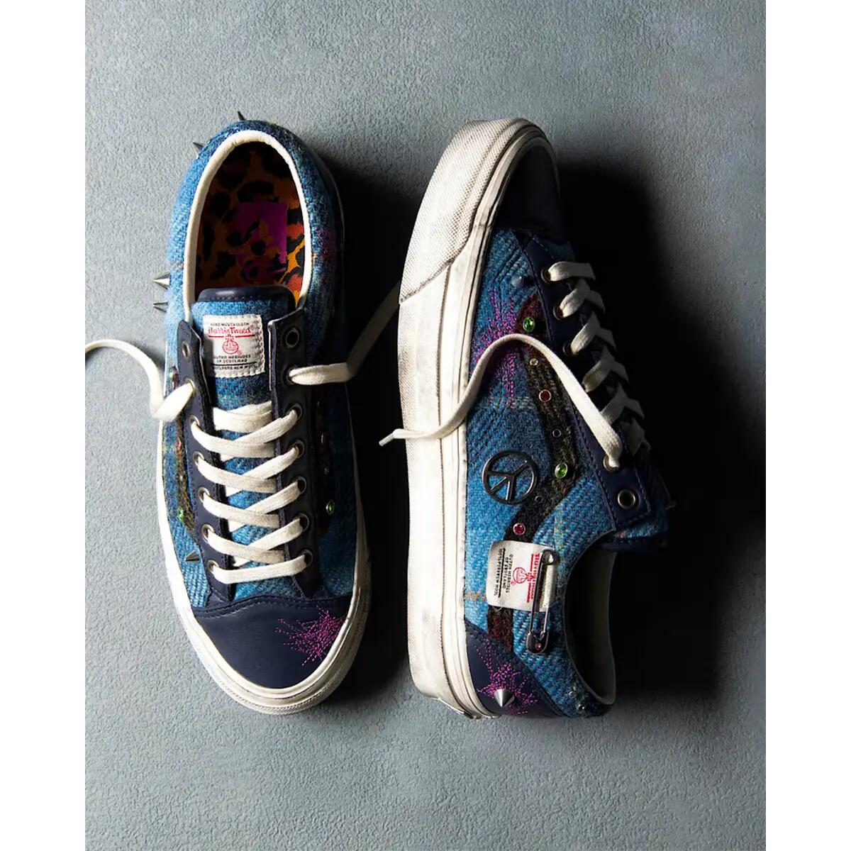 Vans Old Skool 36 Harris Tweed Blue Multi 2/6