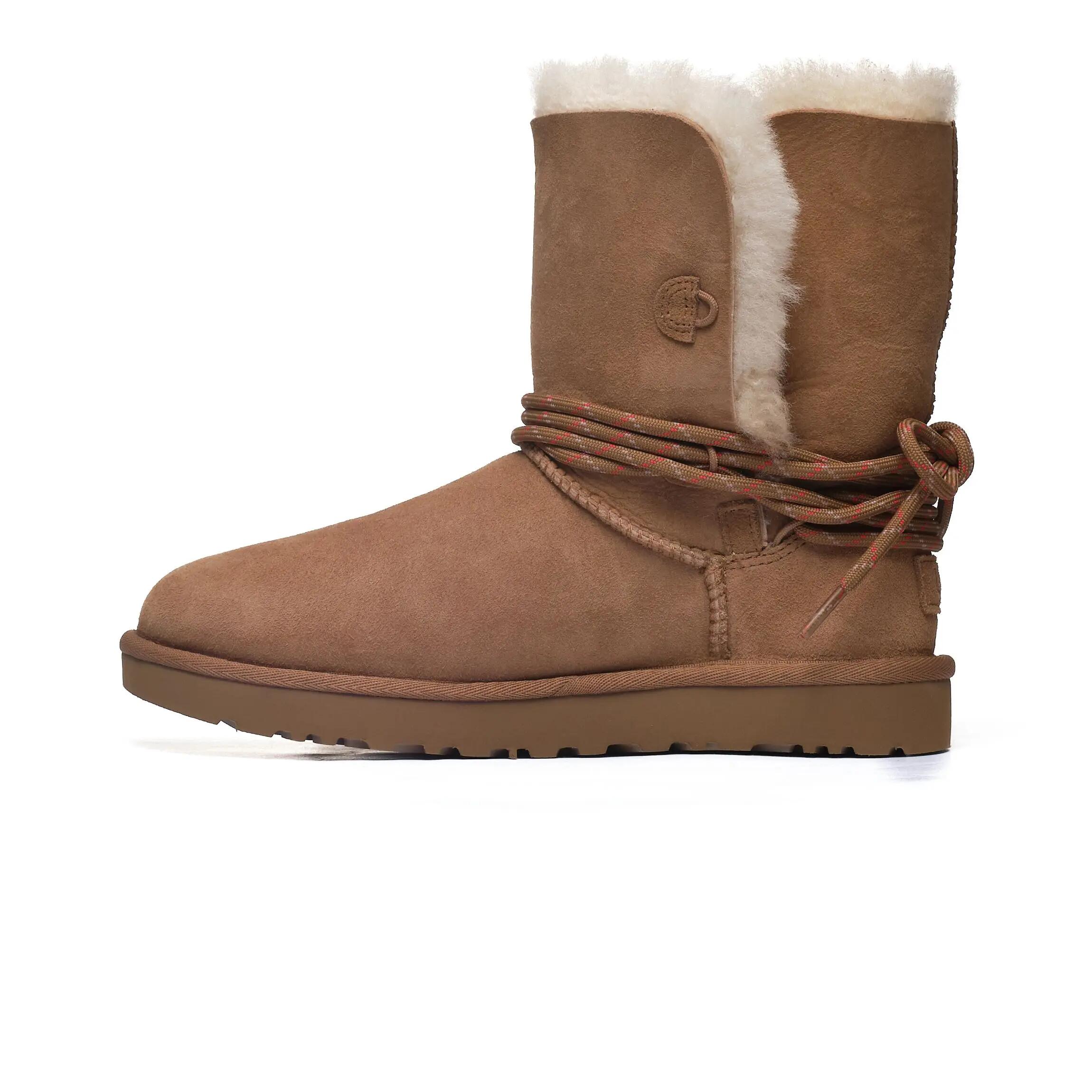 Damskie śniegowce Ugg Classic Bailey Tie Boot  1171530-CHE 3/6