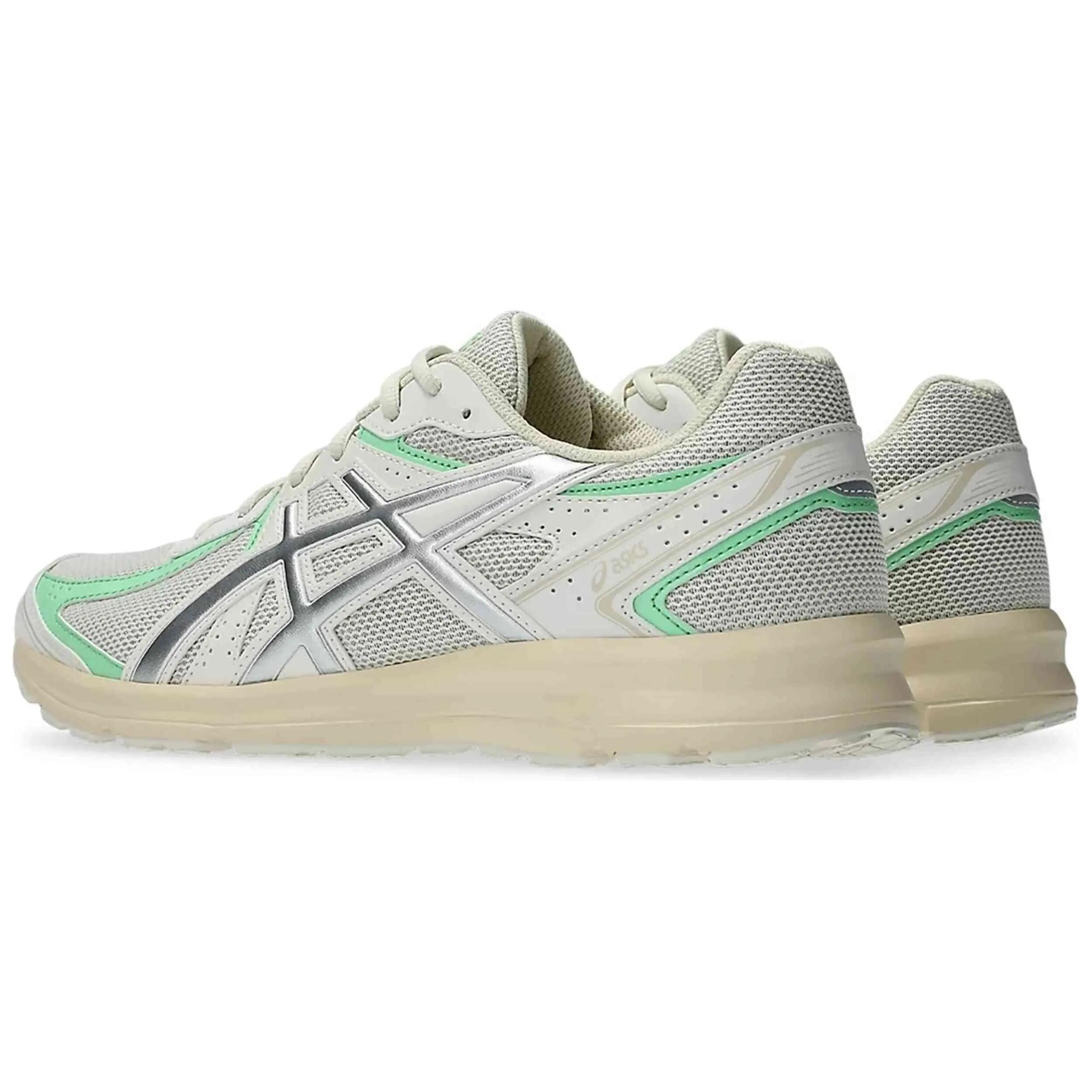 Zapatillas Asics modelo Jog 100S gris verde para niños unisex 3/5