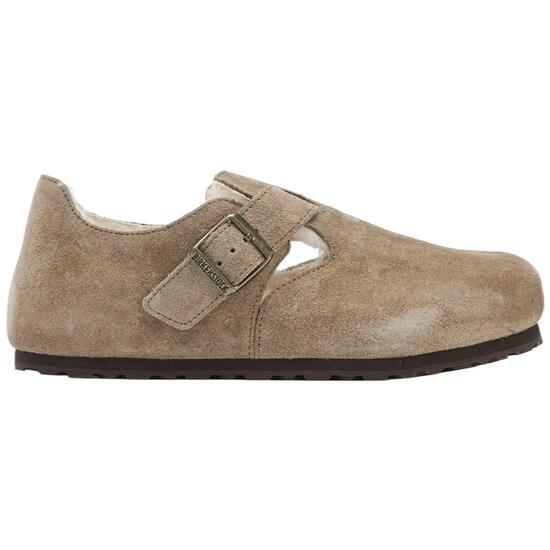 Sandali Birkenstock modello Birkenstock London Shearling Narrow Fit Wo per donne