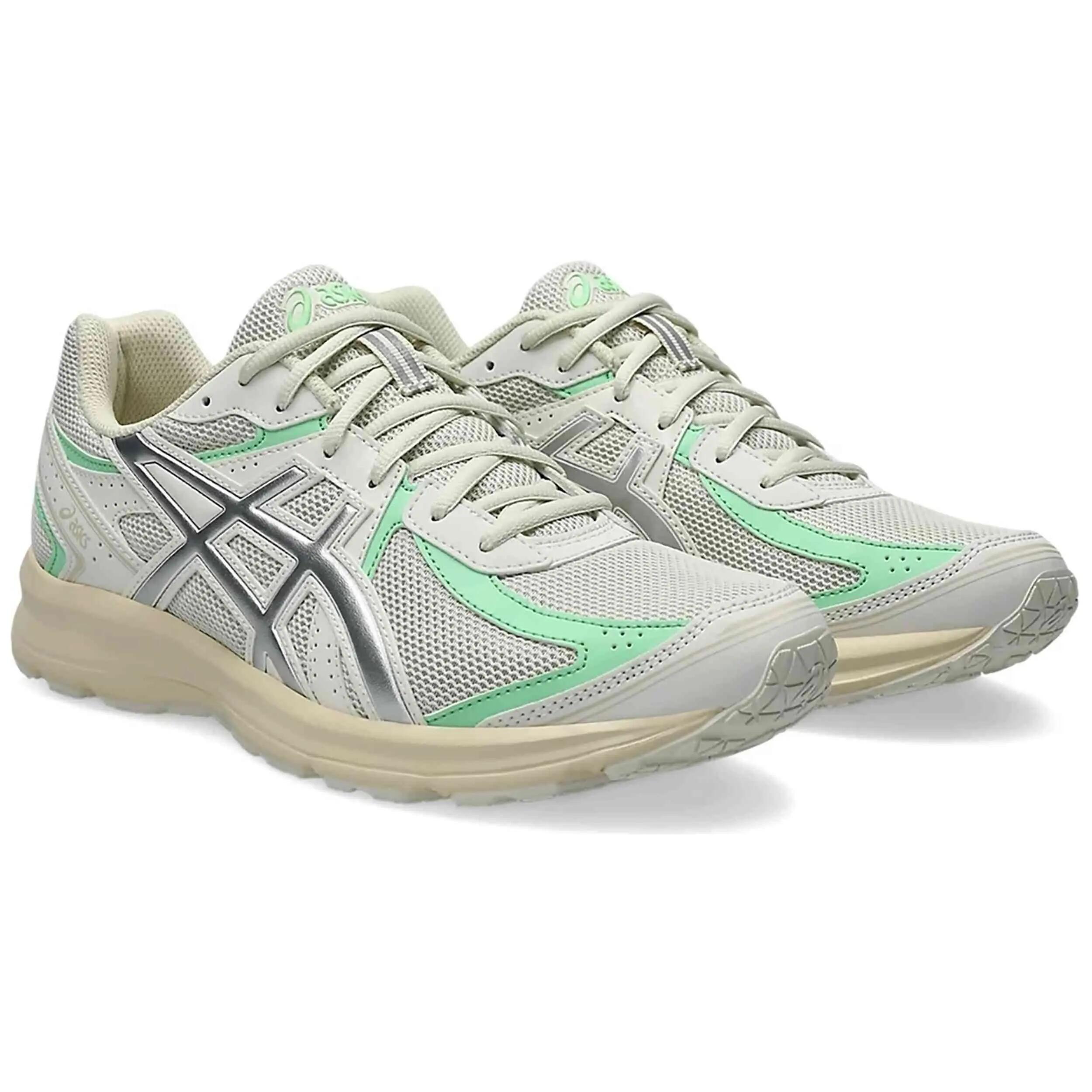 Zapatillas Asics modelo Jog 100S gris verde para niños unisex 2/5