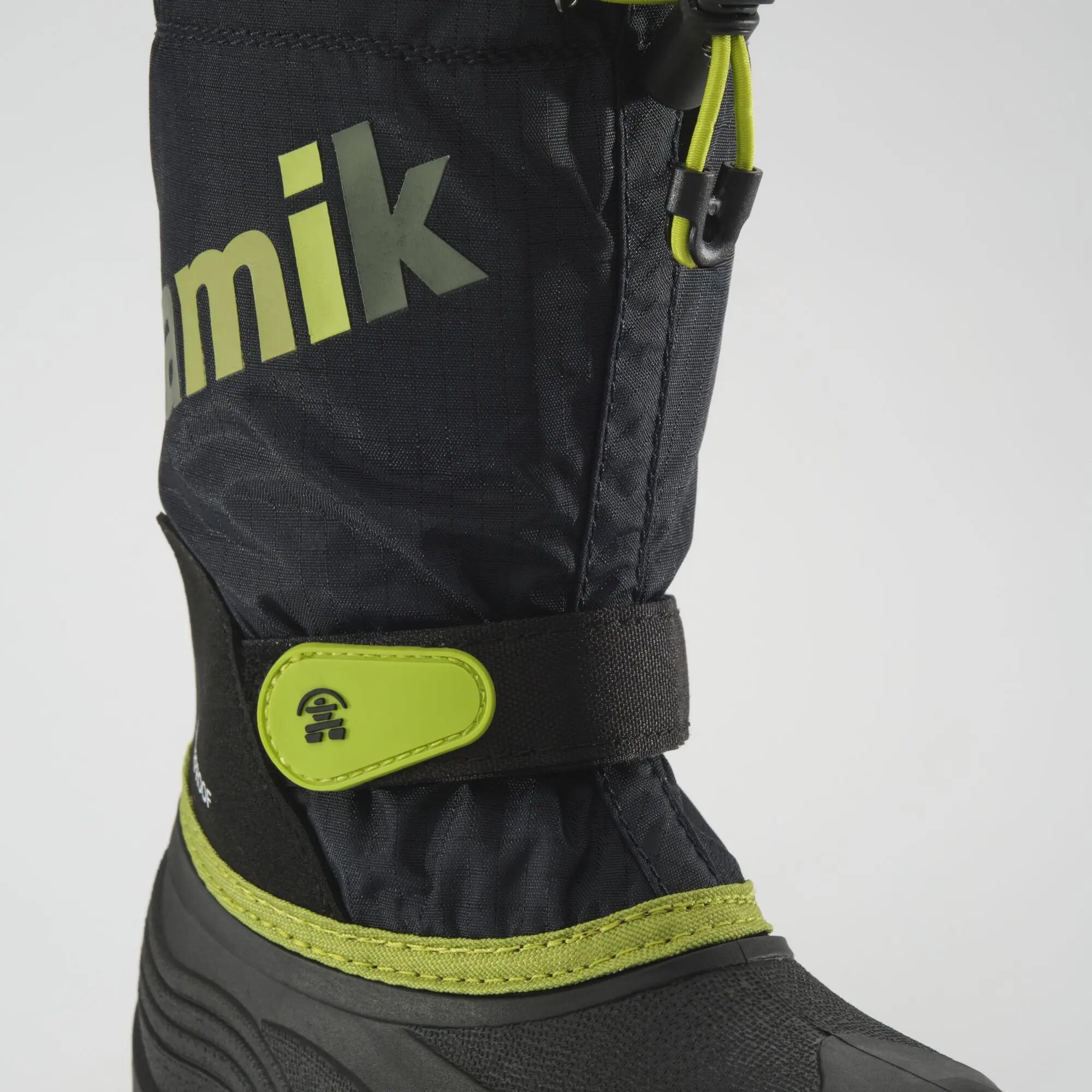 Kinderen WATERBUG5 Winterlaarzen Zwart/groen 6/7