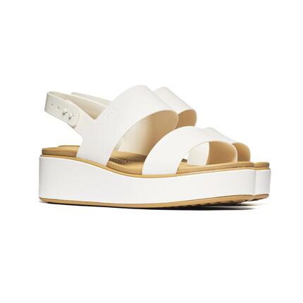 Sandalias Crocs Brooklyn Matte Wrap Mujer Negro/Cacahuete