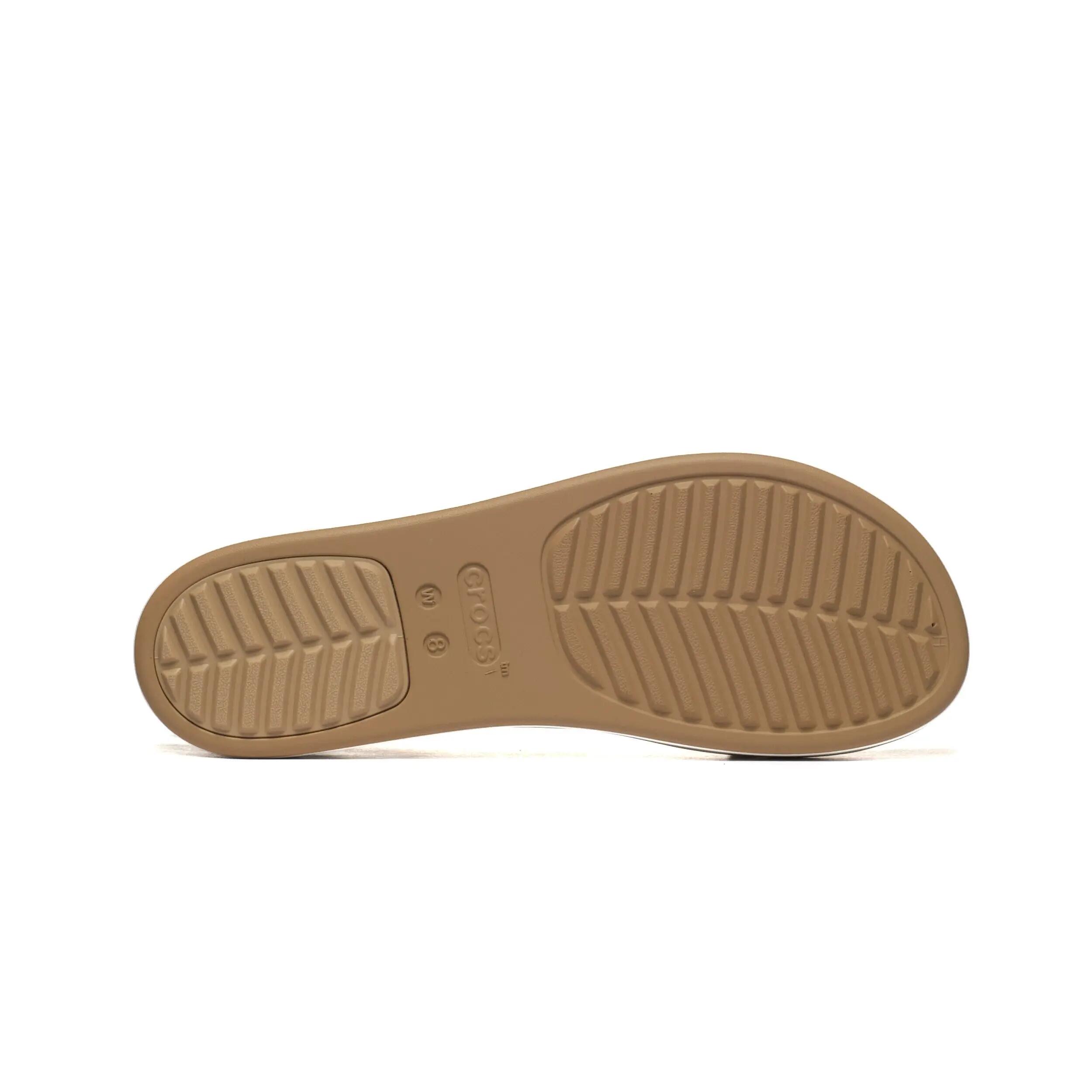 Sandálias Crocs Brooklyn Wrap Low Bege 5/6