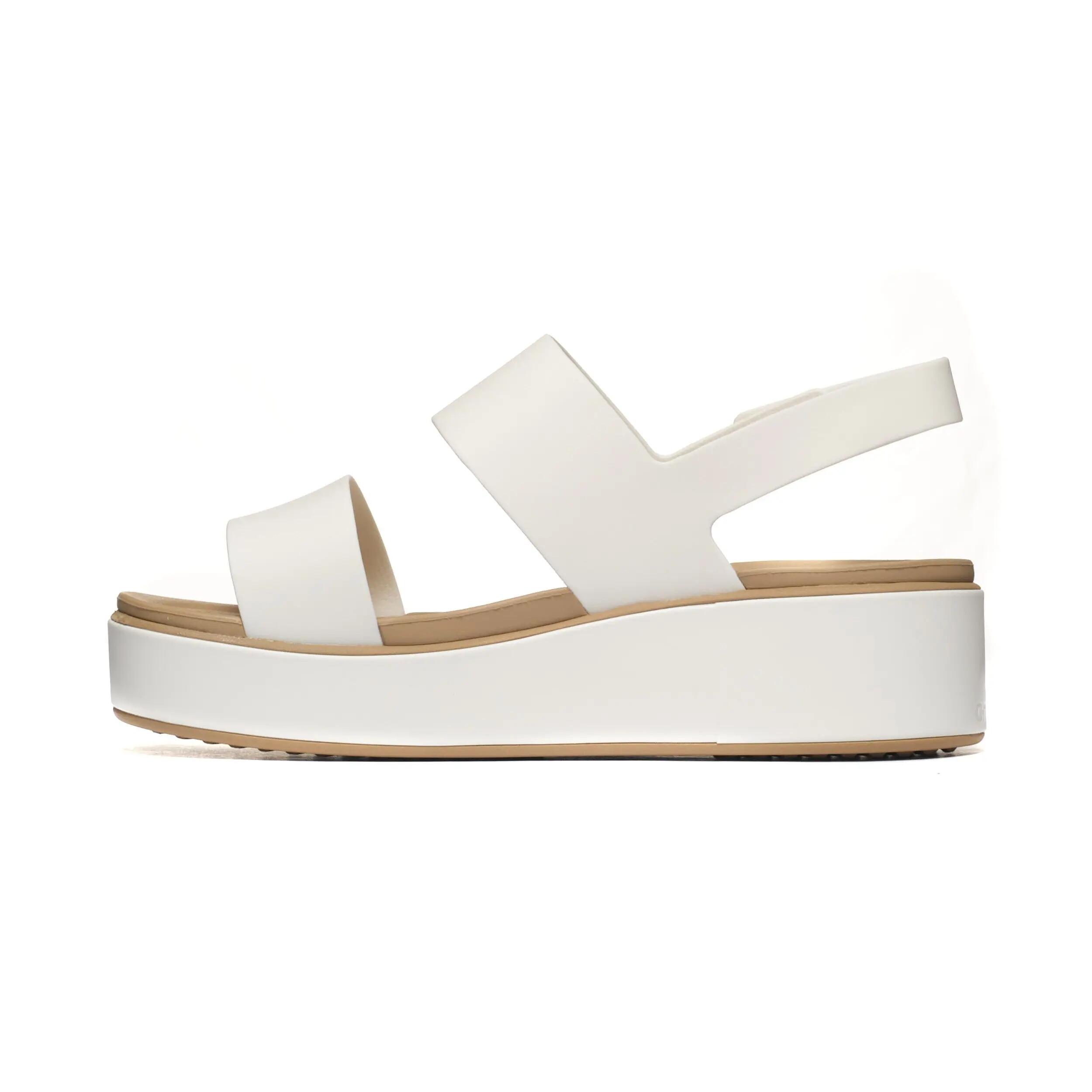 Sandálias Crocs Brooklyn Wrap Low Bege 3/6