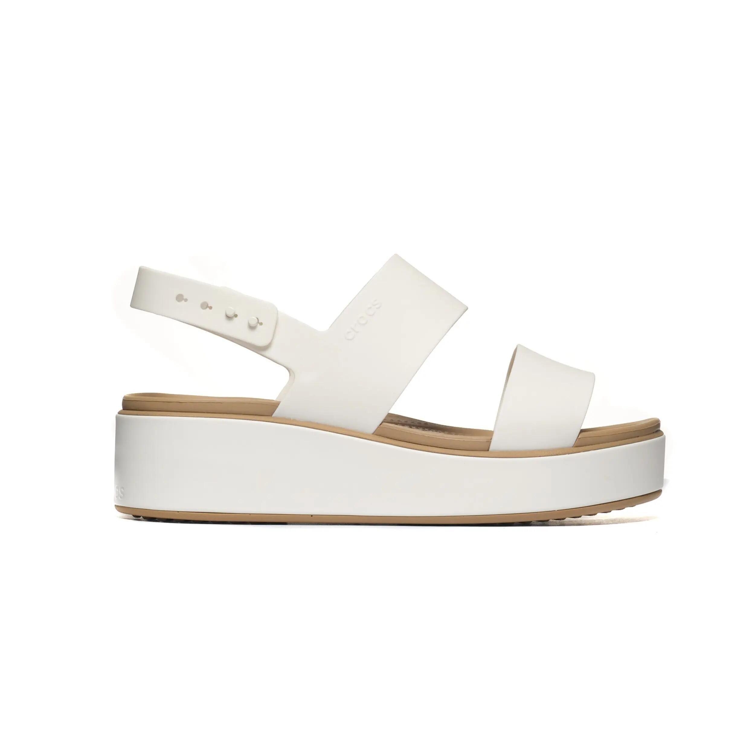 Sandálias Crocs Brooklyn Wrap Low Bege 2/6
