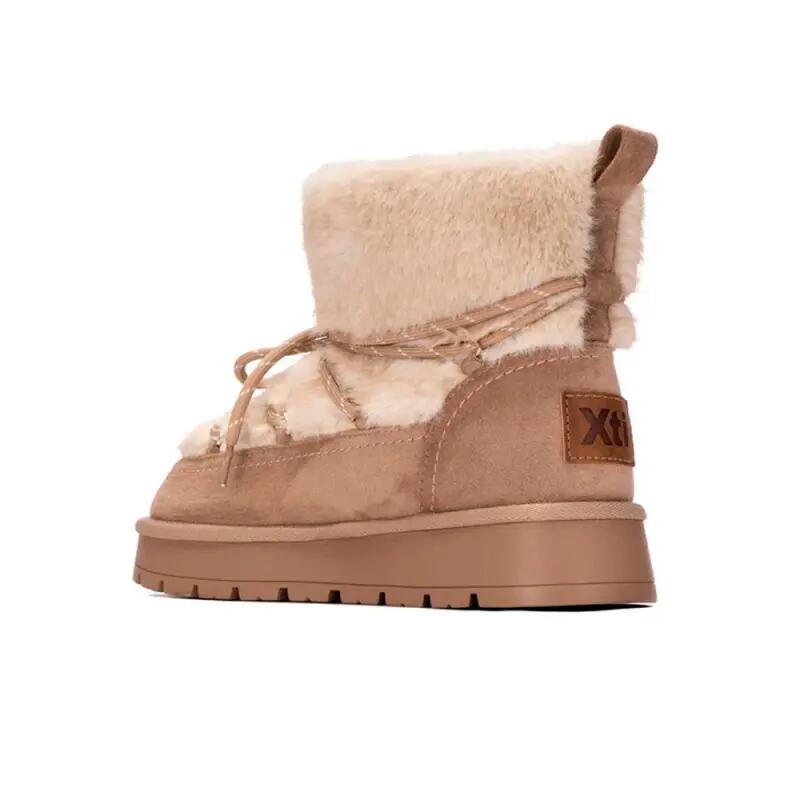 Bottines Plates Femme Xti  Beige 3/4