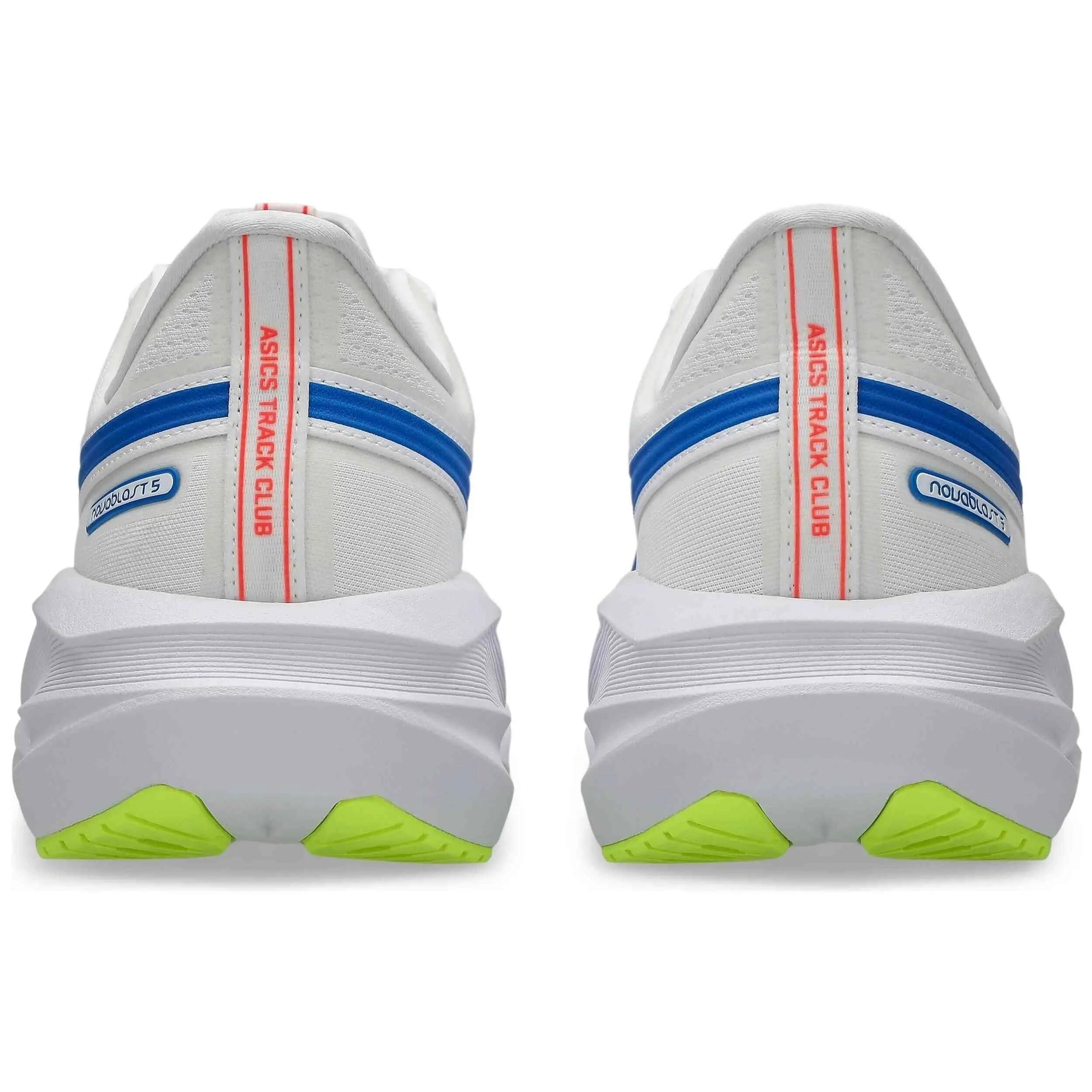 Scarpe da running Asics modello Novablast 5 ATC "White/Tuna Blue" per unisex 5/5