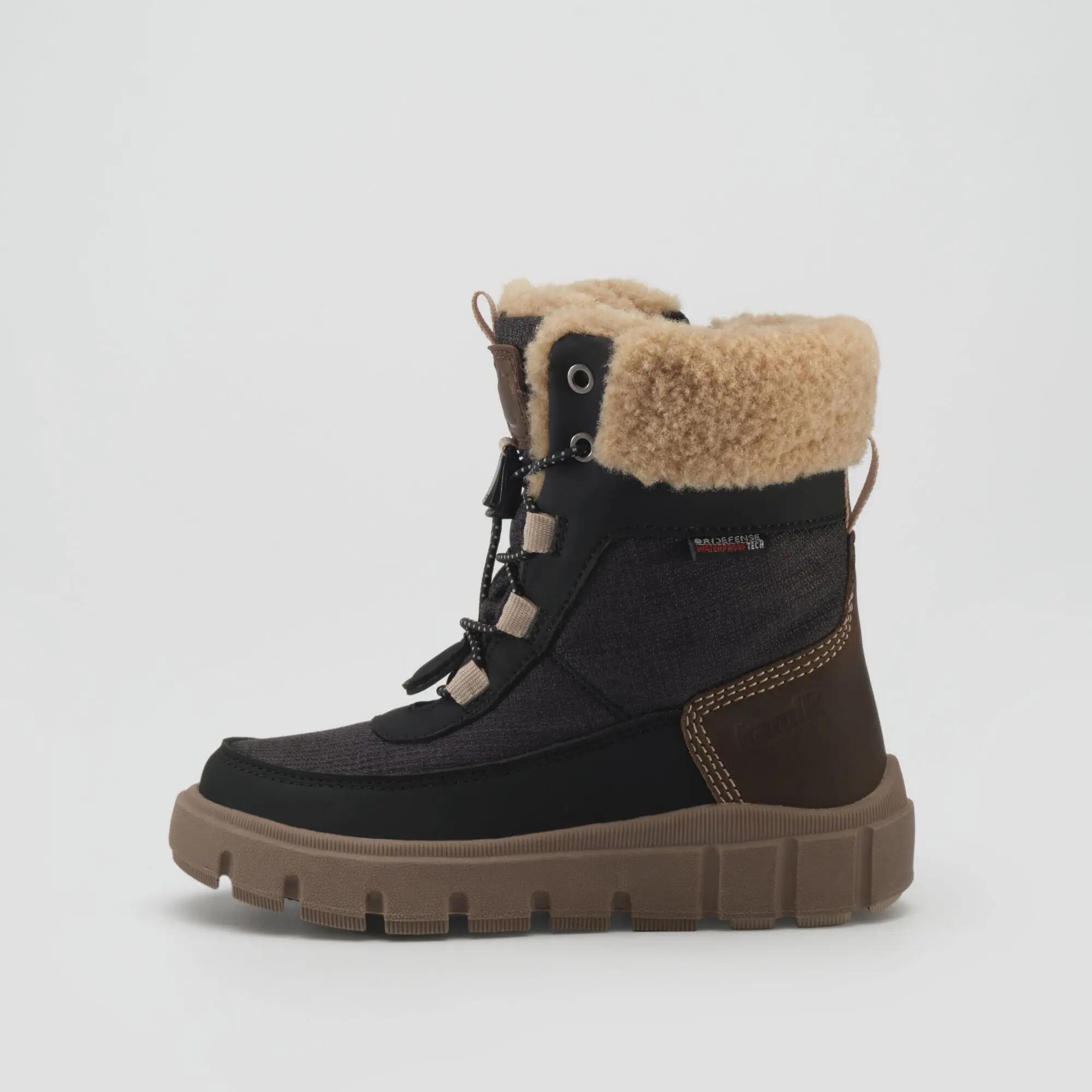 Kinderen SEEKERF winterlaarzen zwart/bruin 4/9