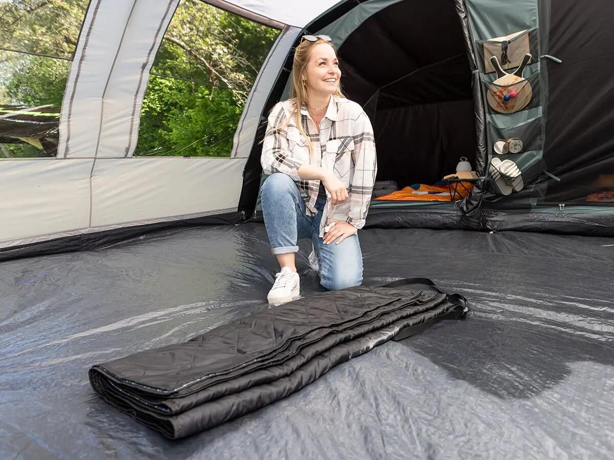 Gebraucht - Zeltteppich Bredal - mit Softtouch-Polyester - wetterfest 13/15