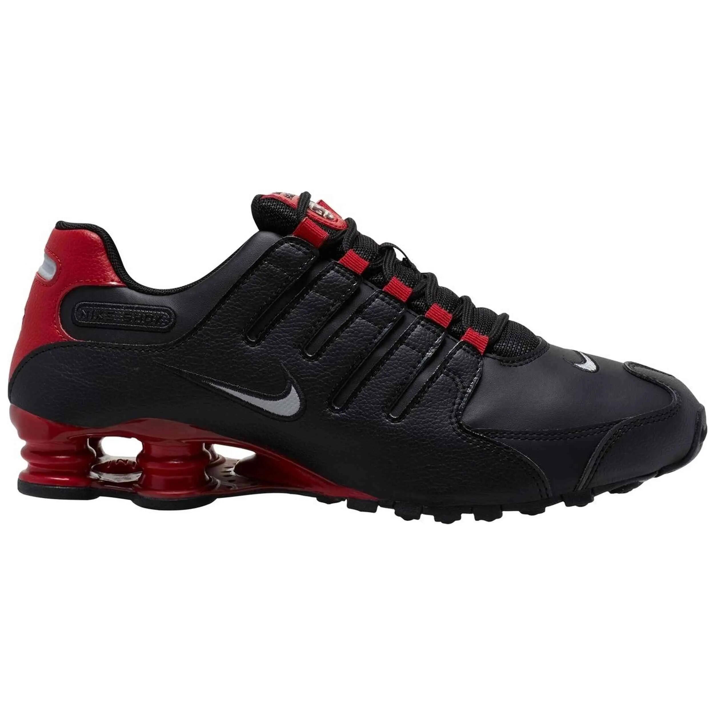 Zapatillas Nike modelo Shox R4 "Negro/Rojo" para hombre 1/3