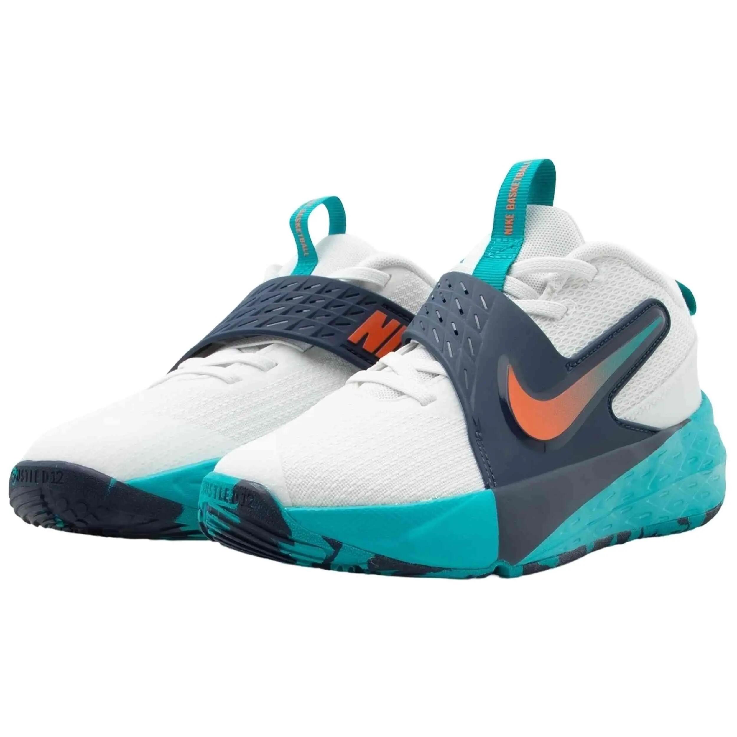 Scarpe Nike modello Team Hustle D 12 "Blanco/Azul" per unisex ragazzi 2/5