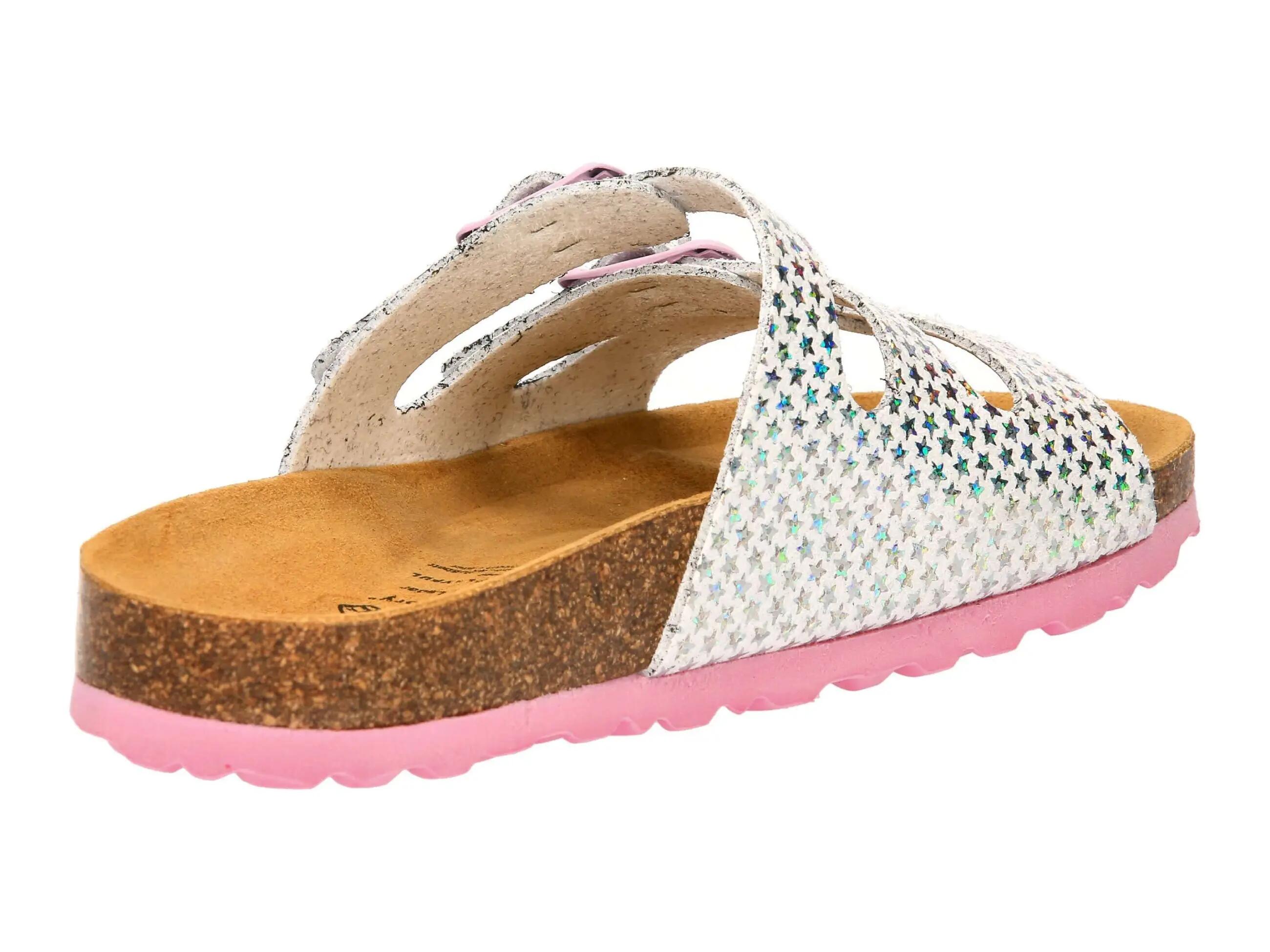Mule - femme - pailletée, cuir, EVA - LICO BIOLINE STARLINE 4/6